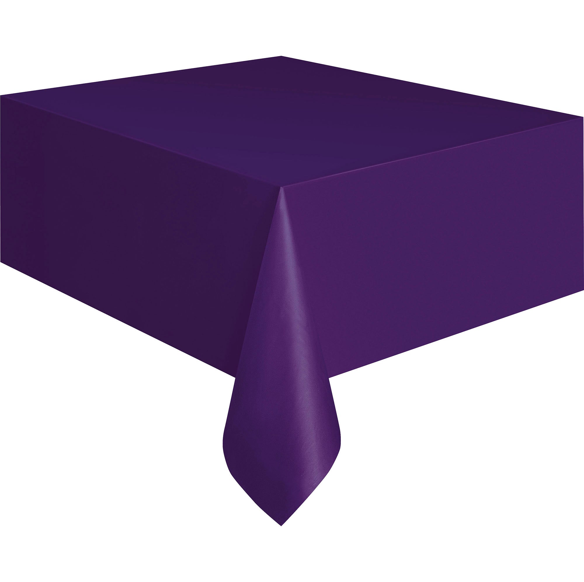 Plastic Table Cover Deep Purple 54x108in