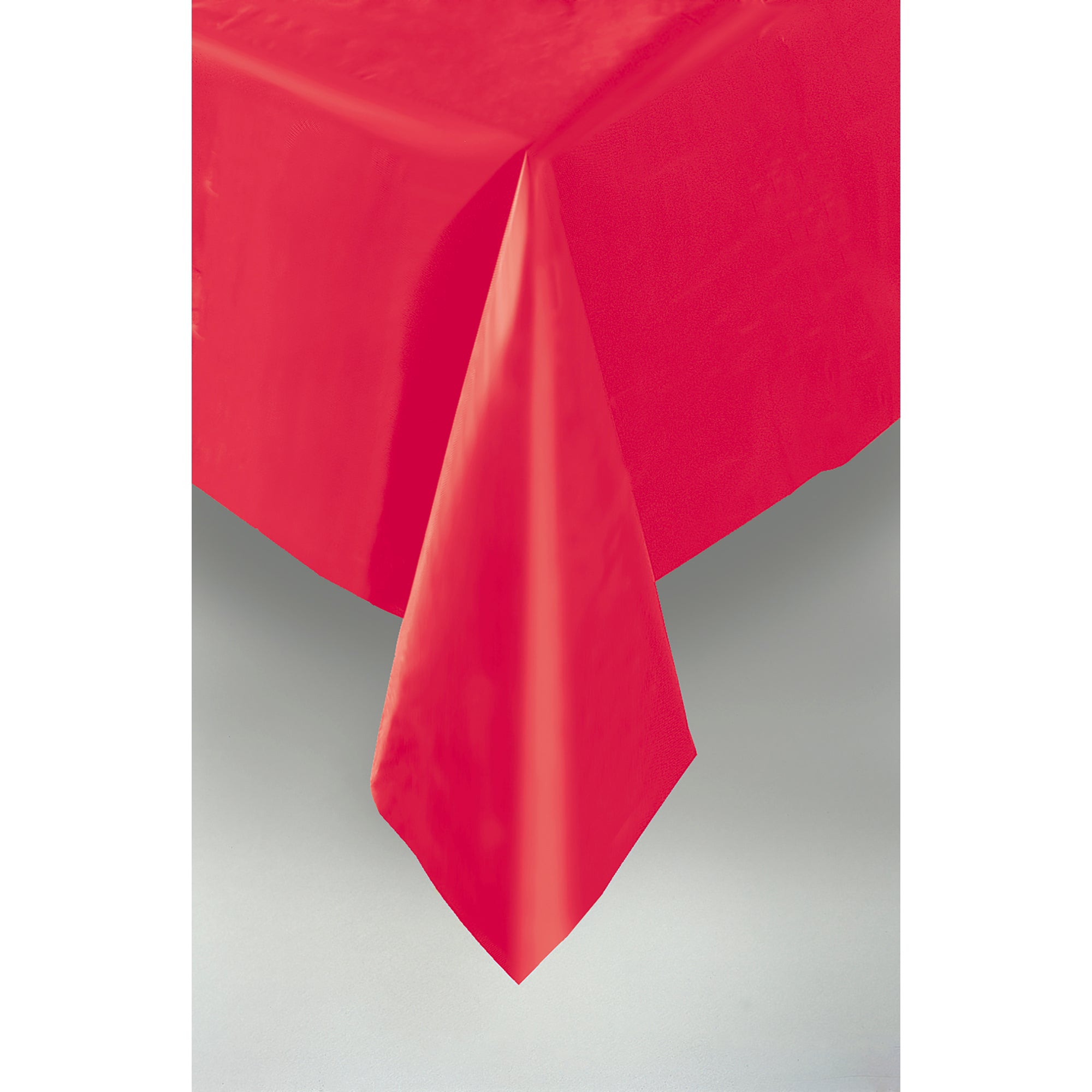 Plastic Table Cover Ruby Red 54x108in
