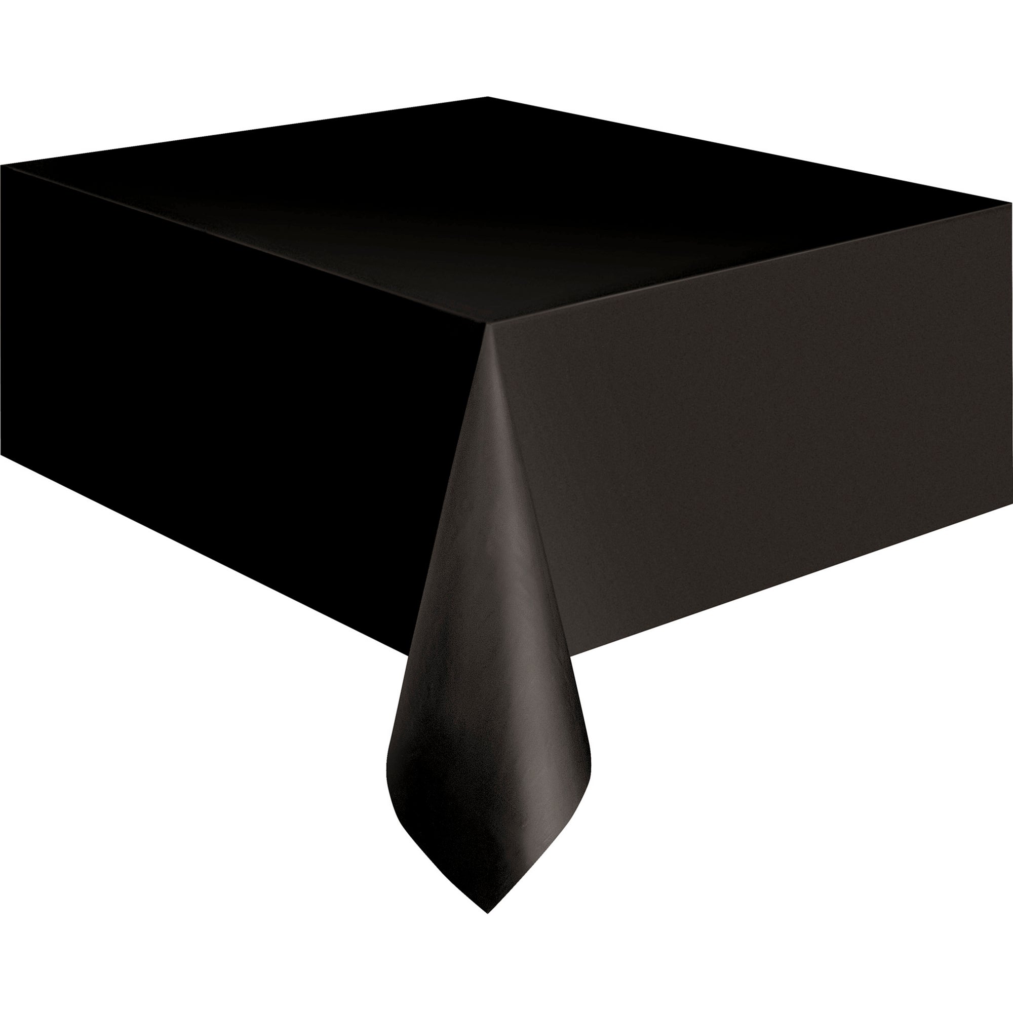 Plastic Table Cover Midnight Black 54x108in