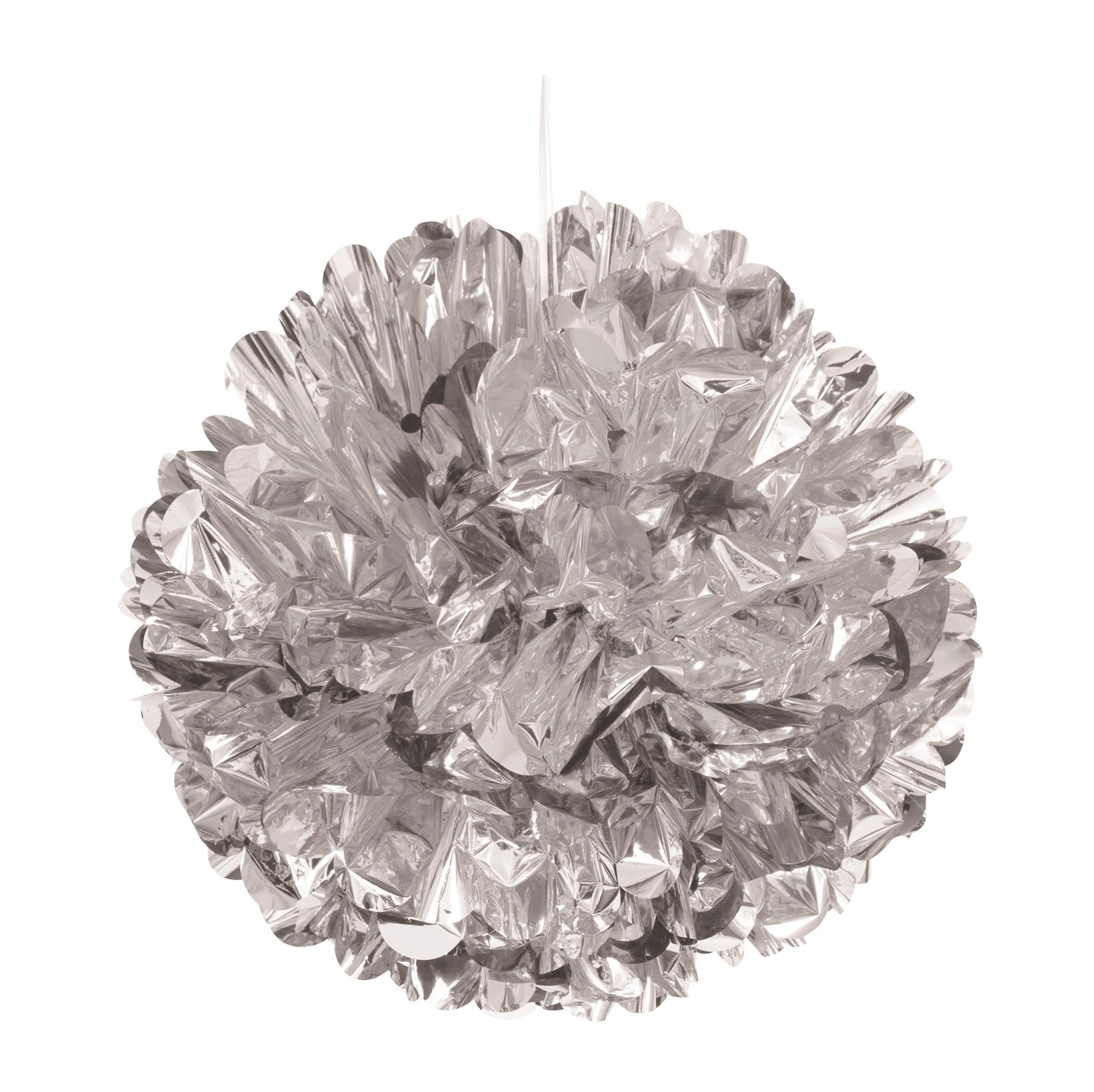 Silver Foil Puff Ball  16in