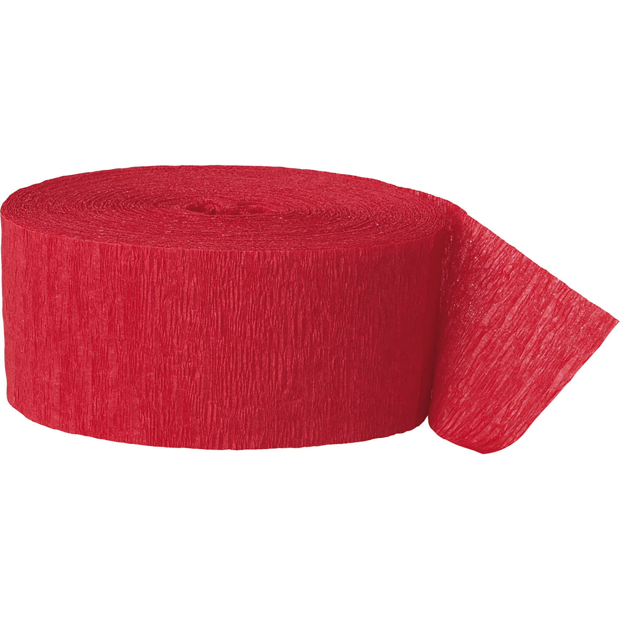 Crepe Streamer Red 81ftx1.75in