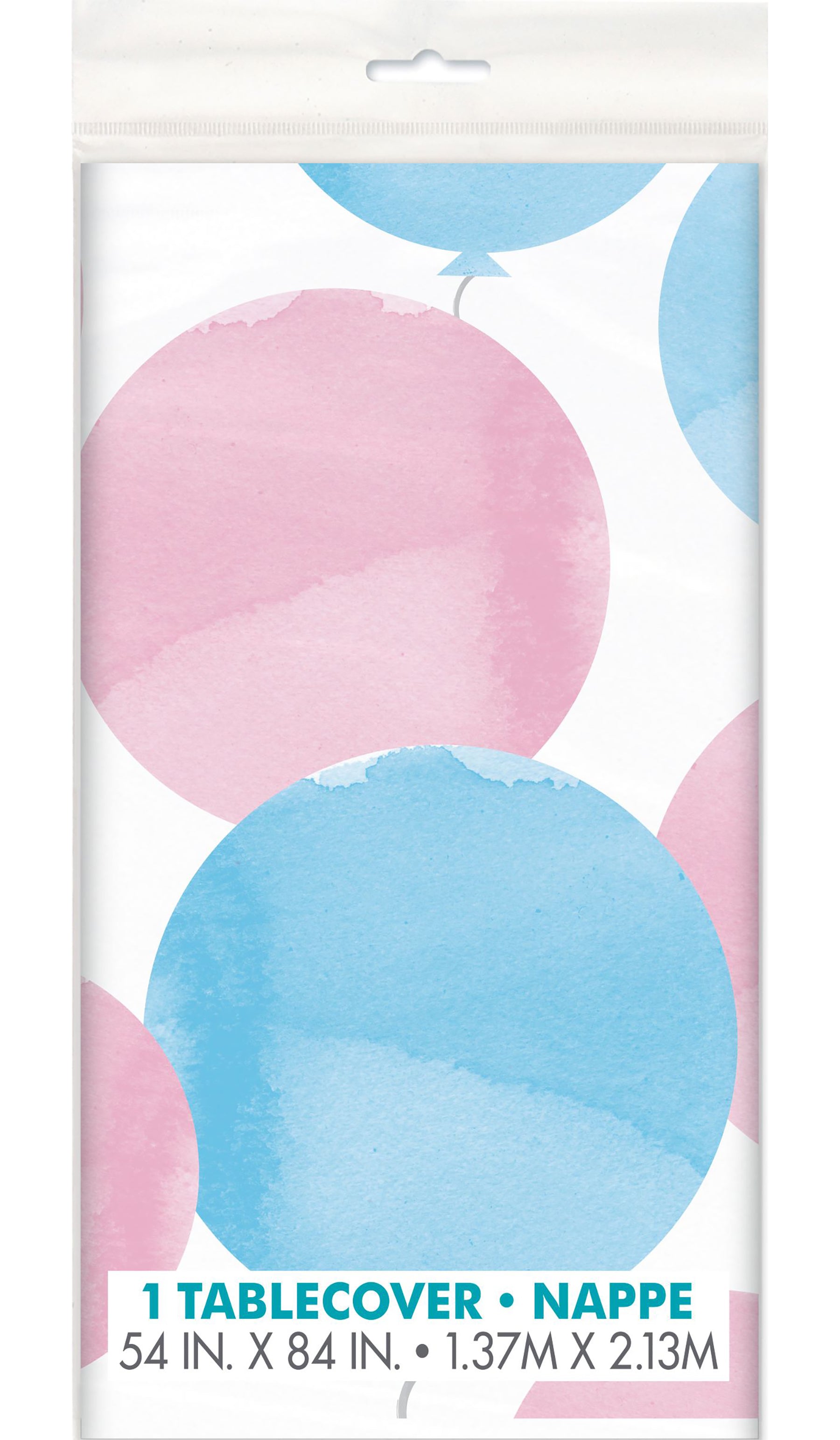 Gender Reveal Party Plastic Tablecover 54x84in