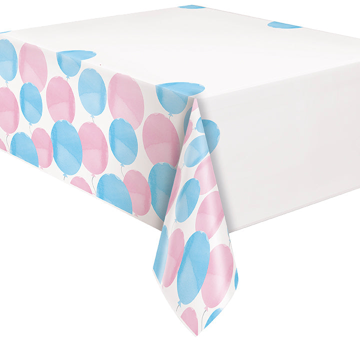 Gender Reveal Party Plastic Tablecover 54x84in
