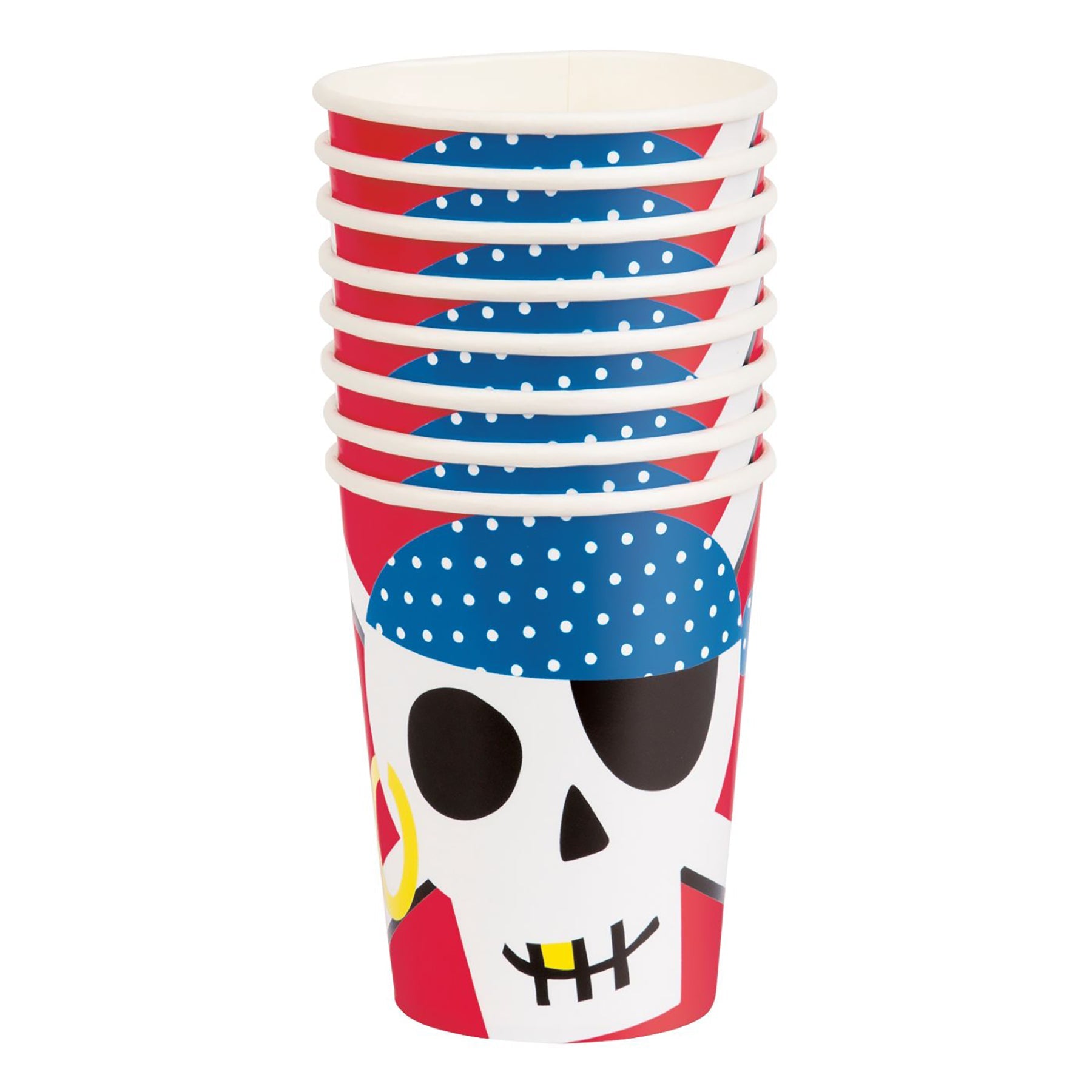 Ahoy Pirate 8 Paper Cups 9oz