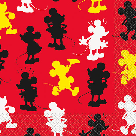Mickey Mouse 16 Luncheon Napkins 2 Ply 12.75x12.75in