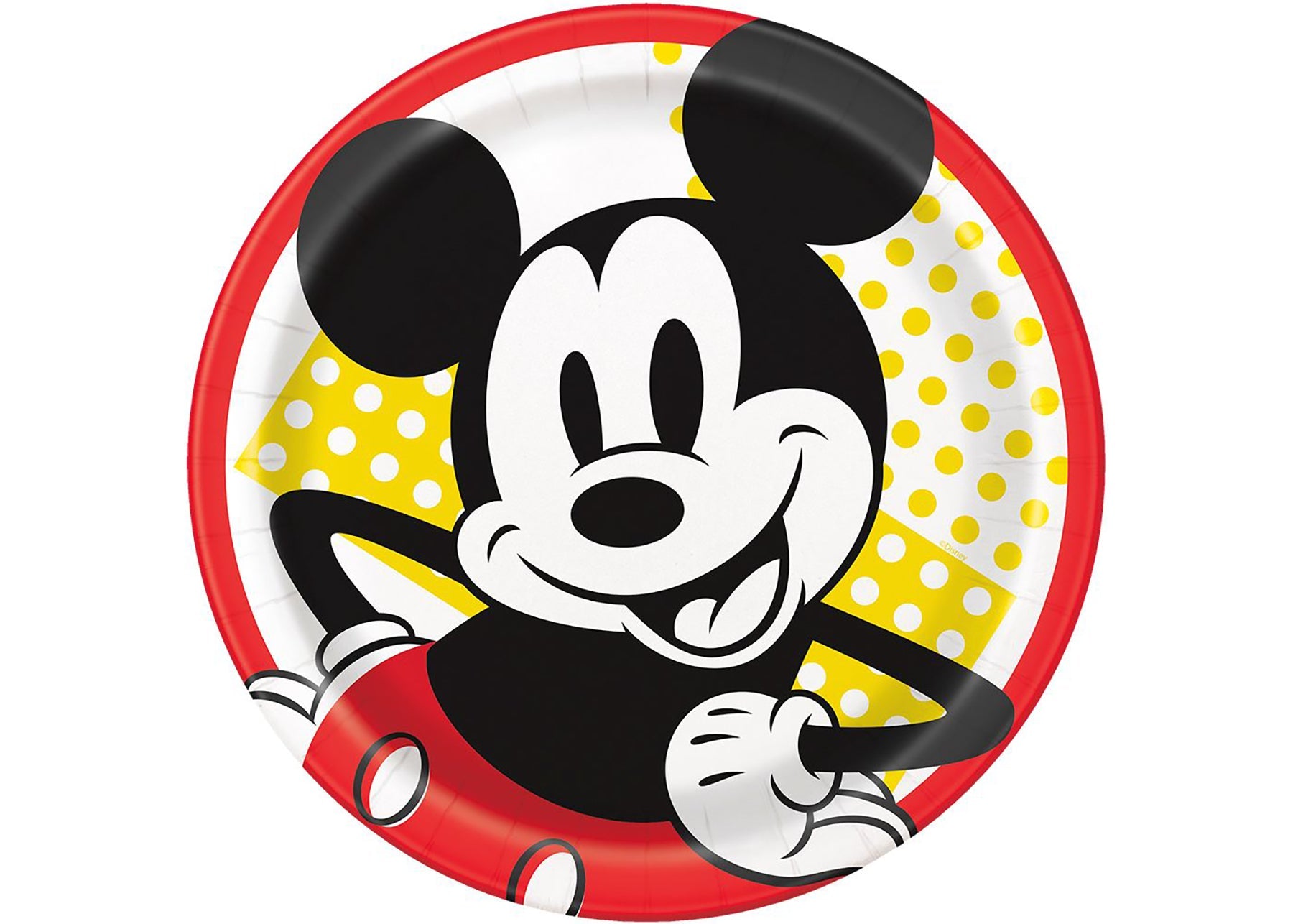 Mickey Mouse 8 Round Paper Plates 9in
