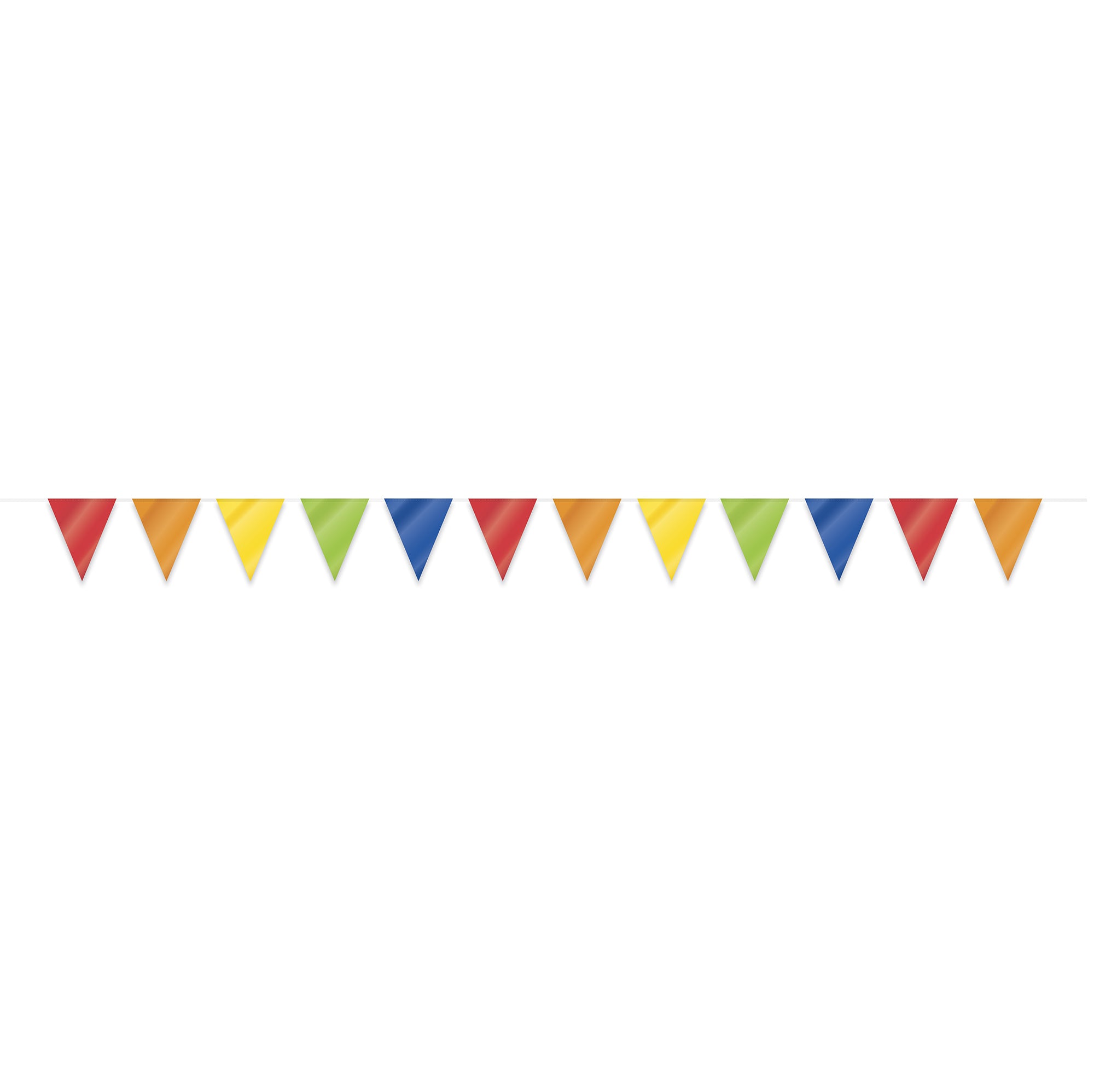 Bannière de Drapeaux en Plastique Couleur Arc-en-ciel 32pi
