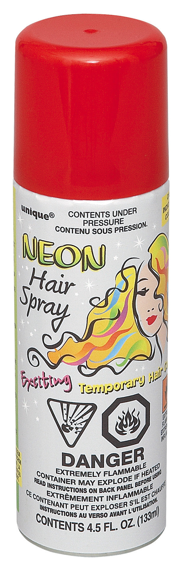 Neon Red Hair Spray 4.5oz