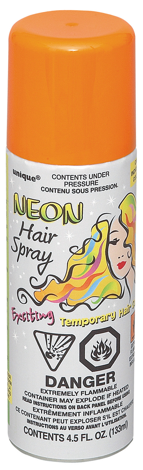 Neon Orange Hair Spray 4.5oz