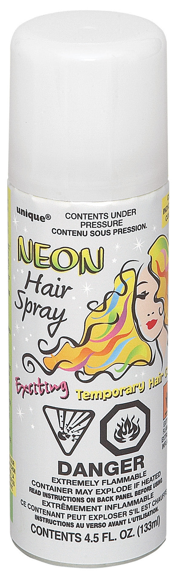 Neon White Hair Spray 4.5oz