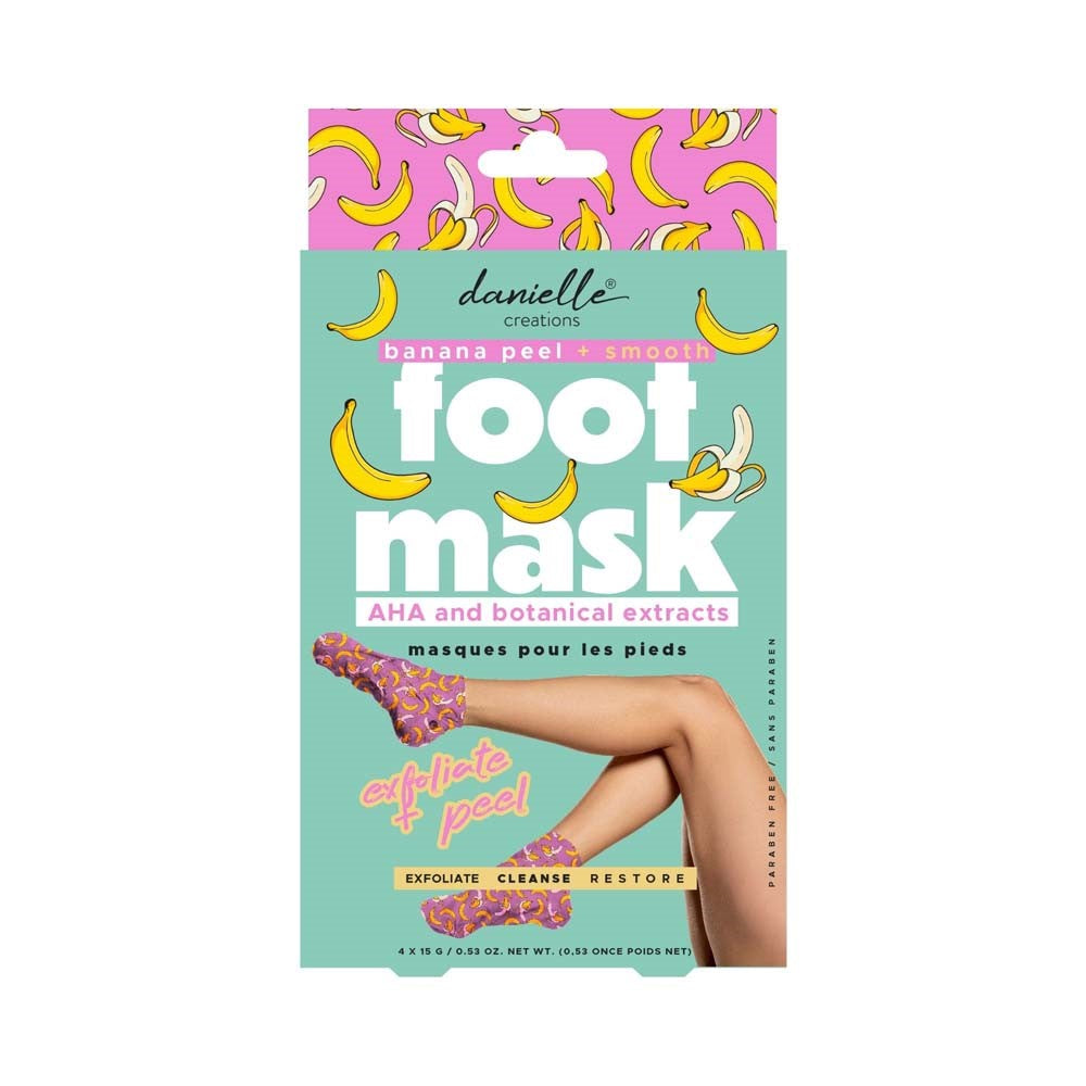 Danielle Creations 2 Pairs Banana Peel Foot Masks 4x15g