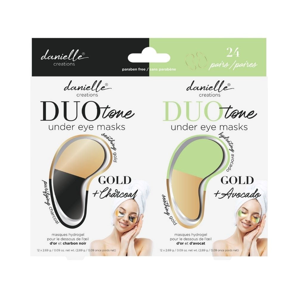 Danielle Creations 24 Pairs Duo Tone Under Eye Mask - Gold and ... 12x2.69g