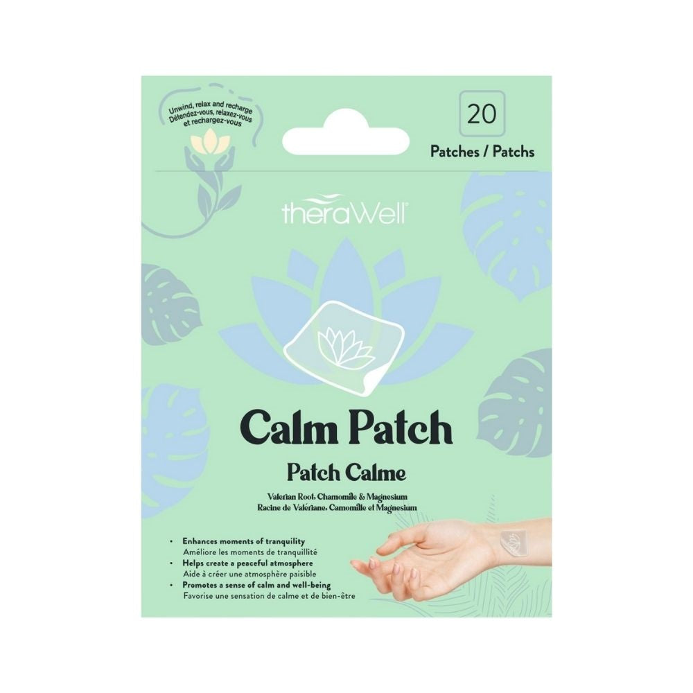 theraWhell 20 Calm Patches - Valerian Root, Chamomile and Magnesium