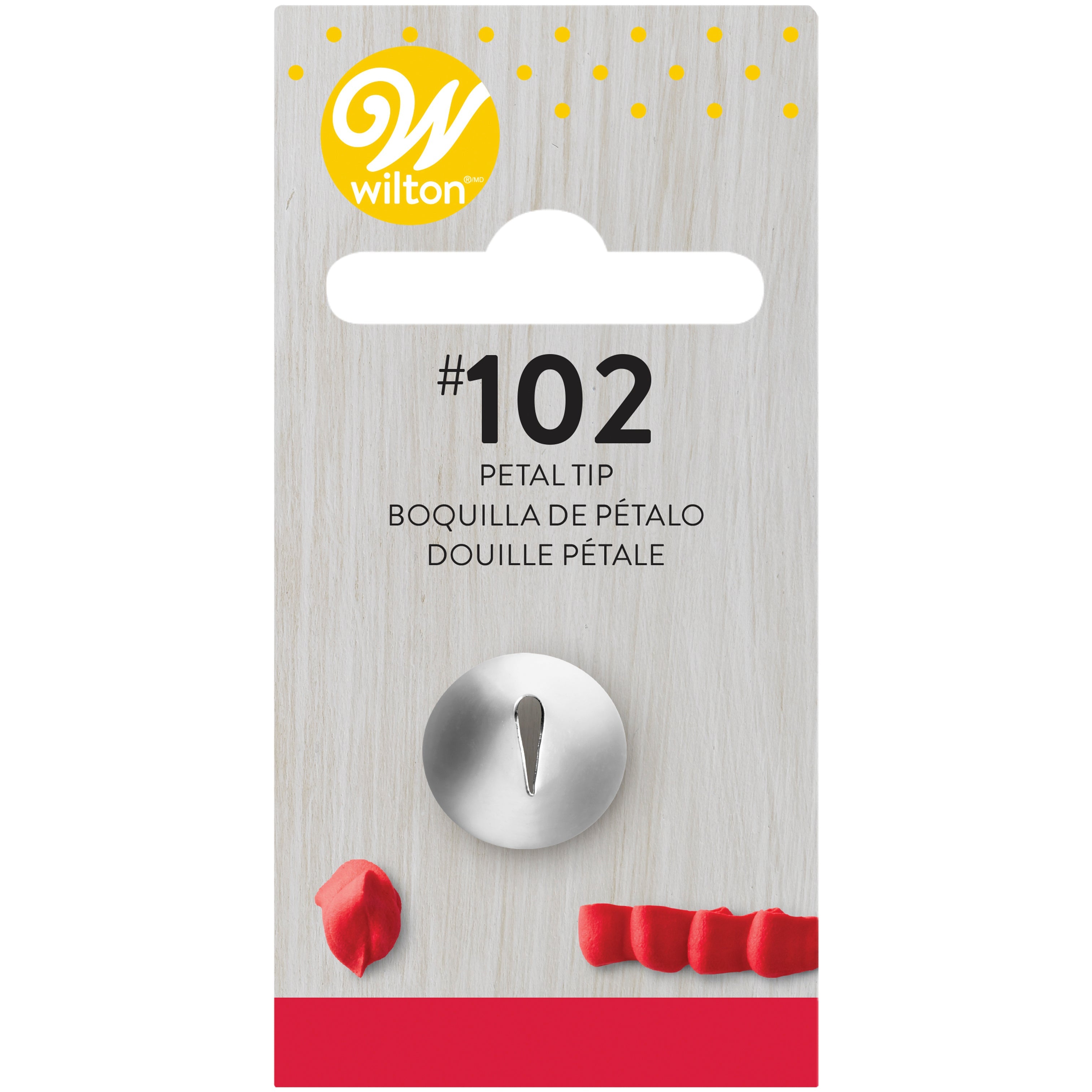 Wilton Decorating Tip Petal #102 - Stainless Steel