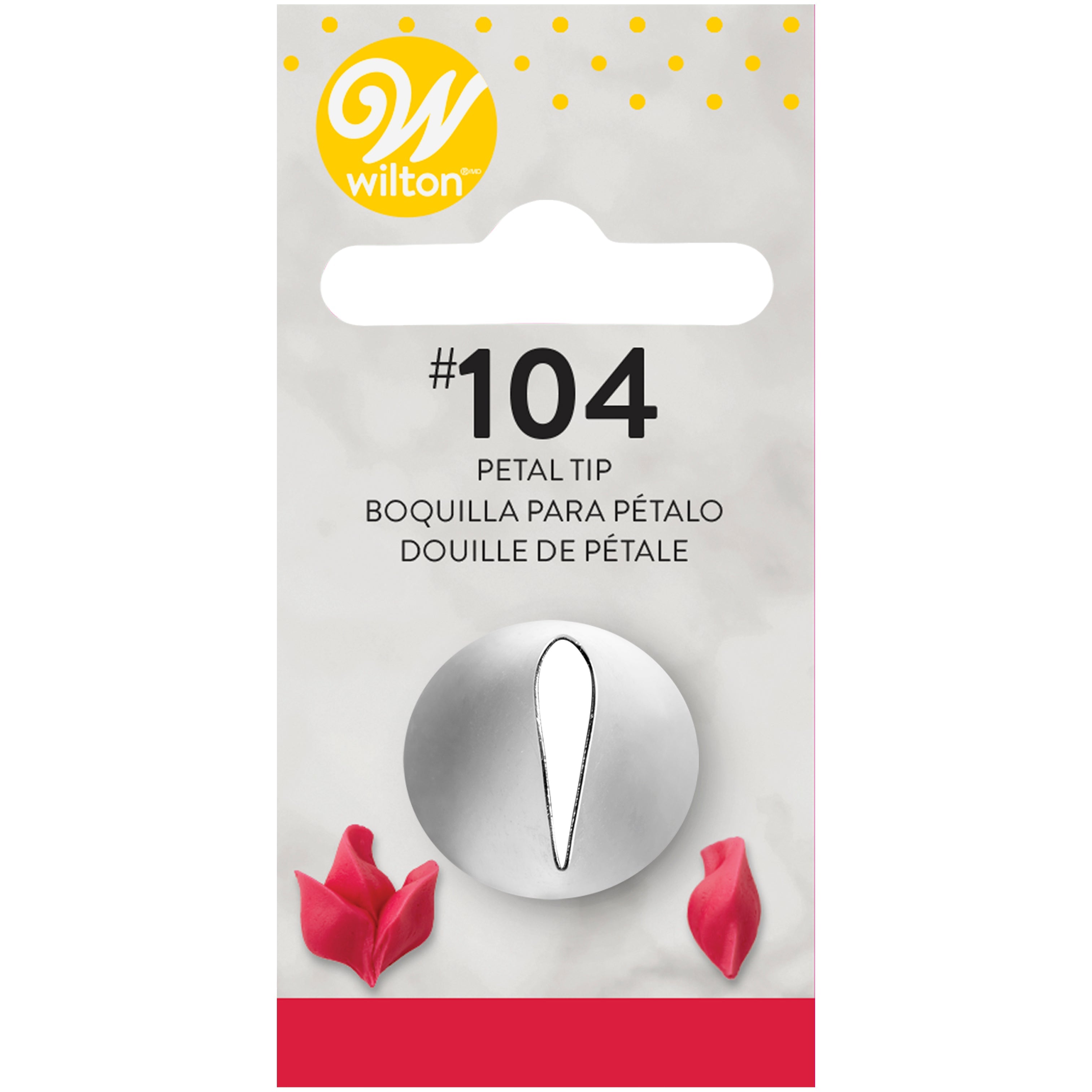 Wilton Decorating Tip Petal #104 - Stainless Steel