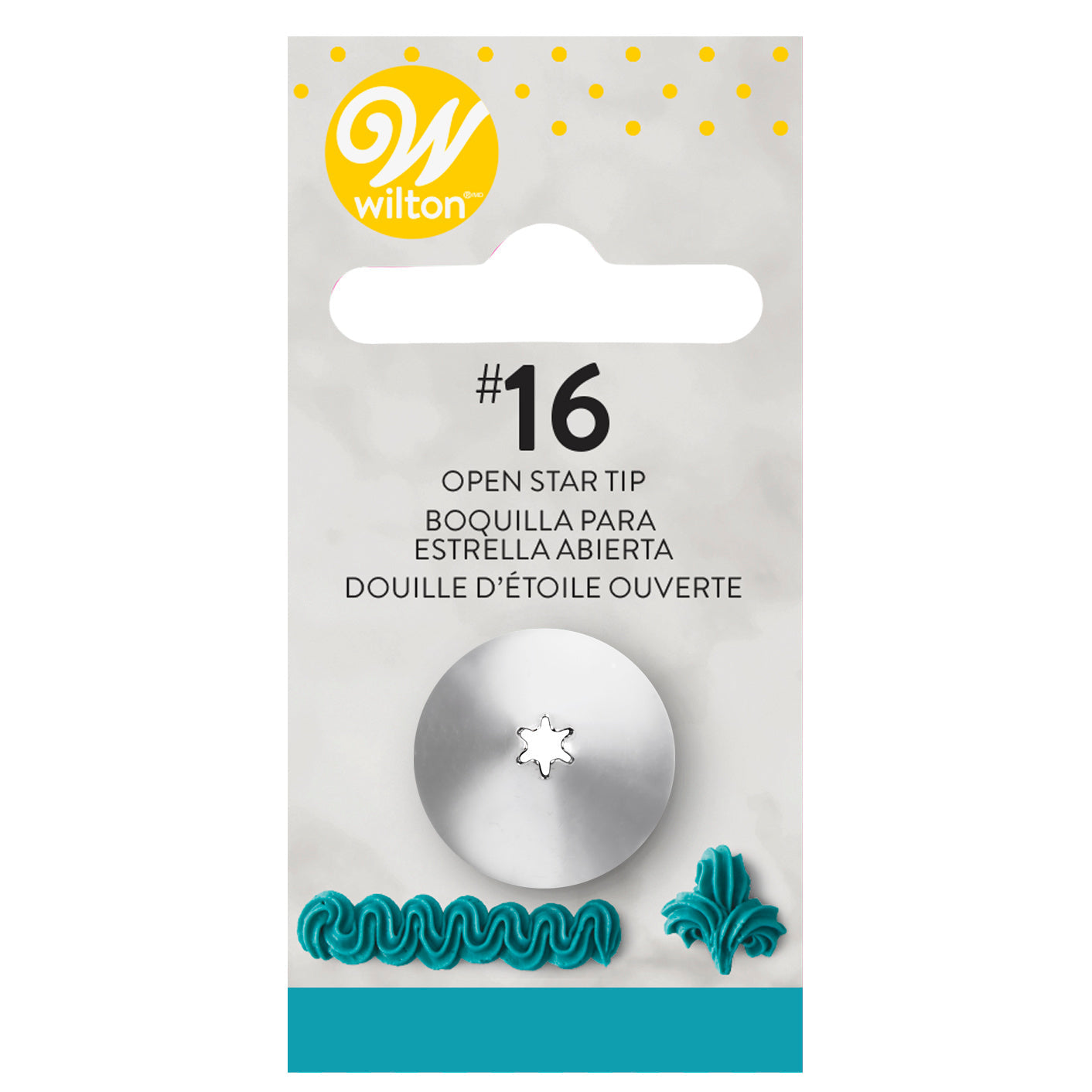 Wilton Decorating Tip Open Star #16 - Stainless Steel