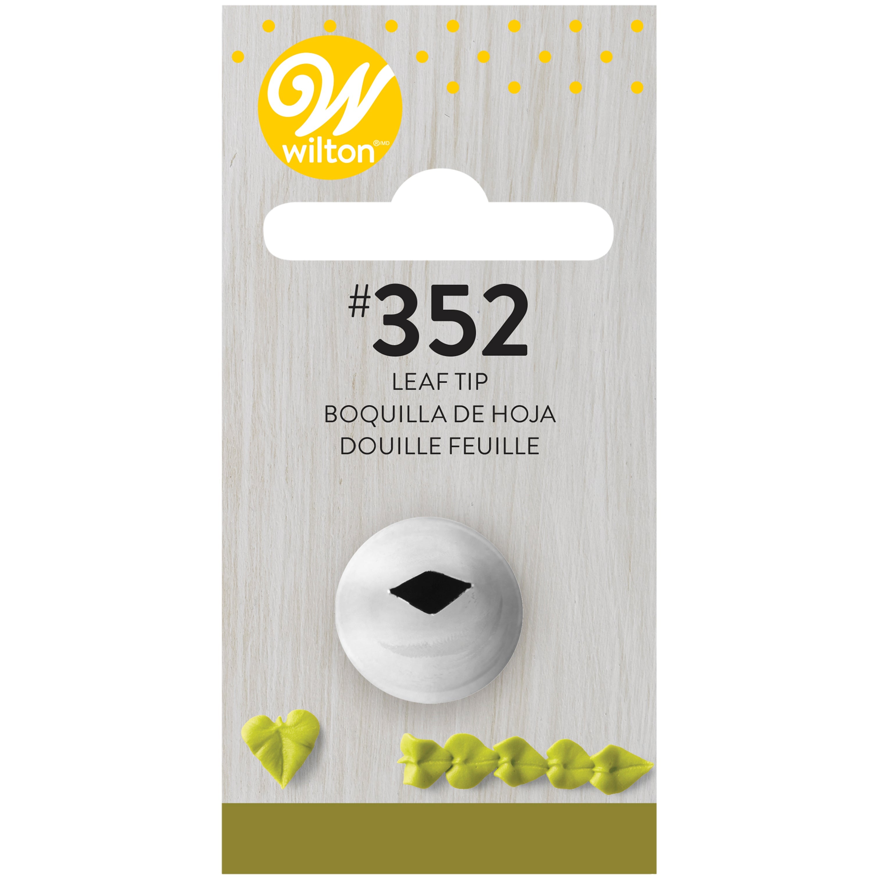 Wilton Decorating Tip Leaf #352 - Stainless Steel