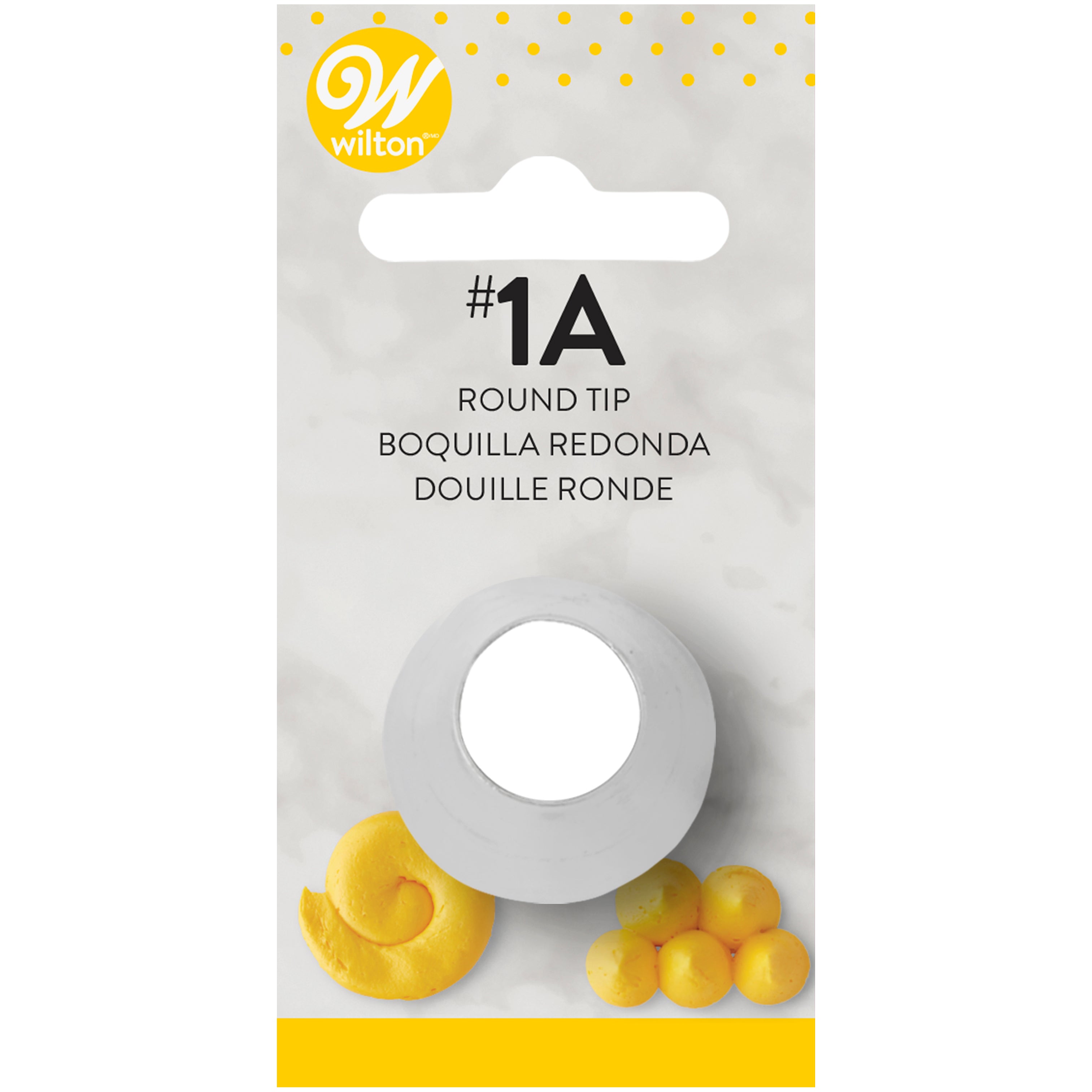 Wilton Decorating Tip Round #1A Large - Stainless Steel