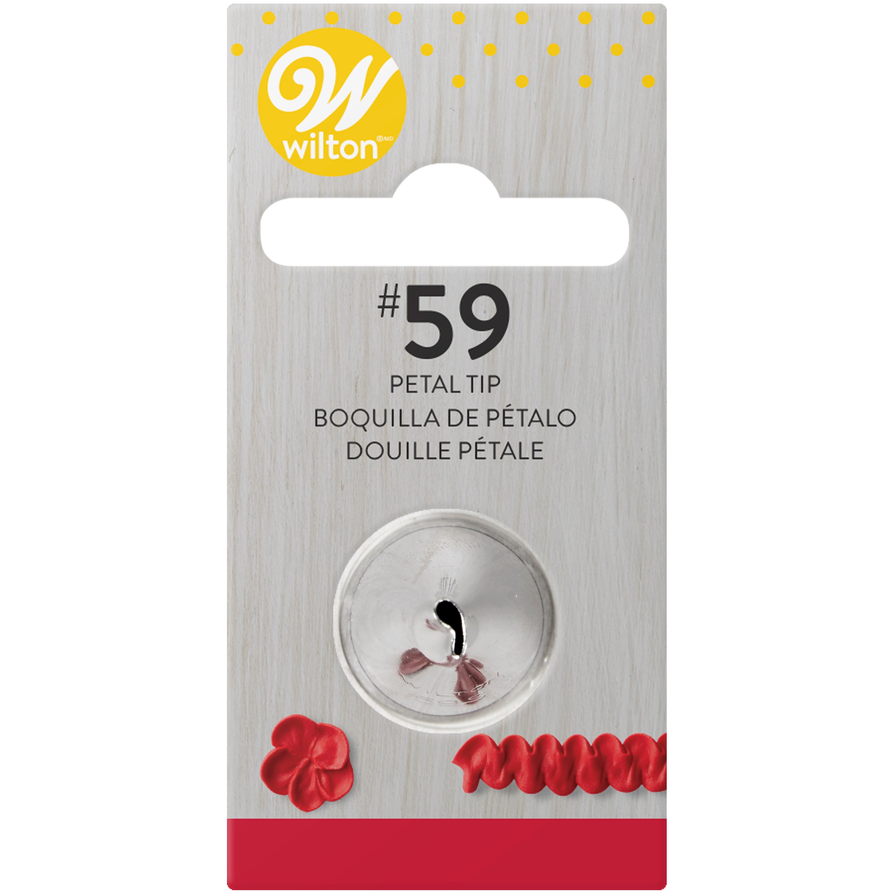 Wilton Decorating Tip Petal #59 - Stainless Steel