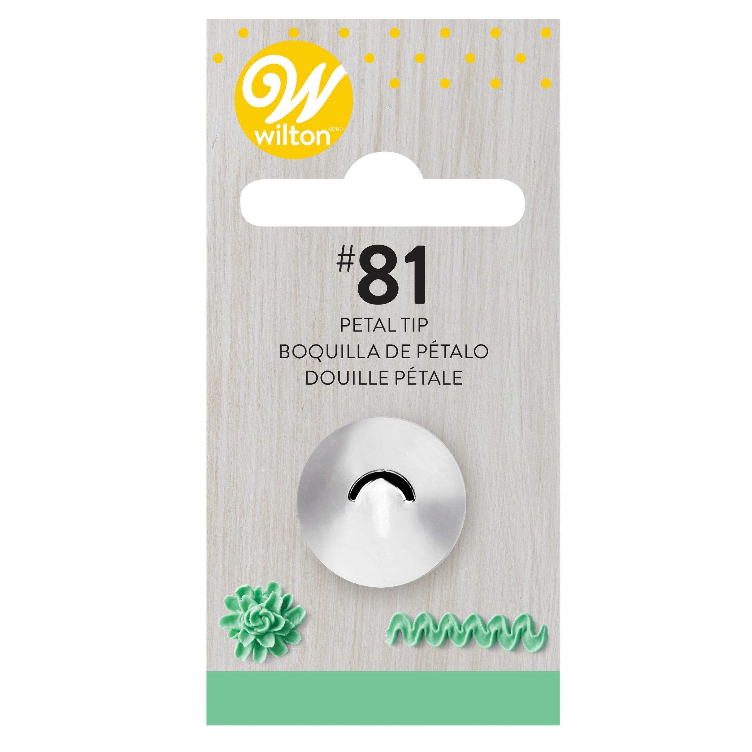 Wilton Decorating Tip Petal #81 - Stainless Steel