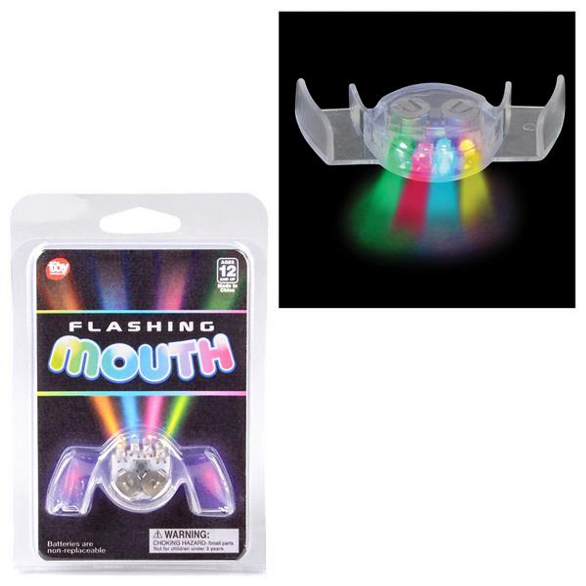 Light-up Mouthpiece - Batteries non-replaceable 2.4x1.25in Age 12+