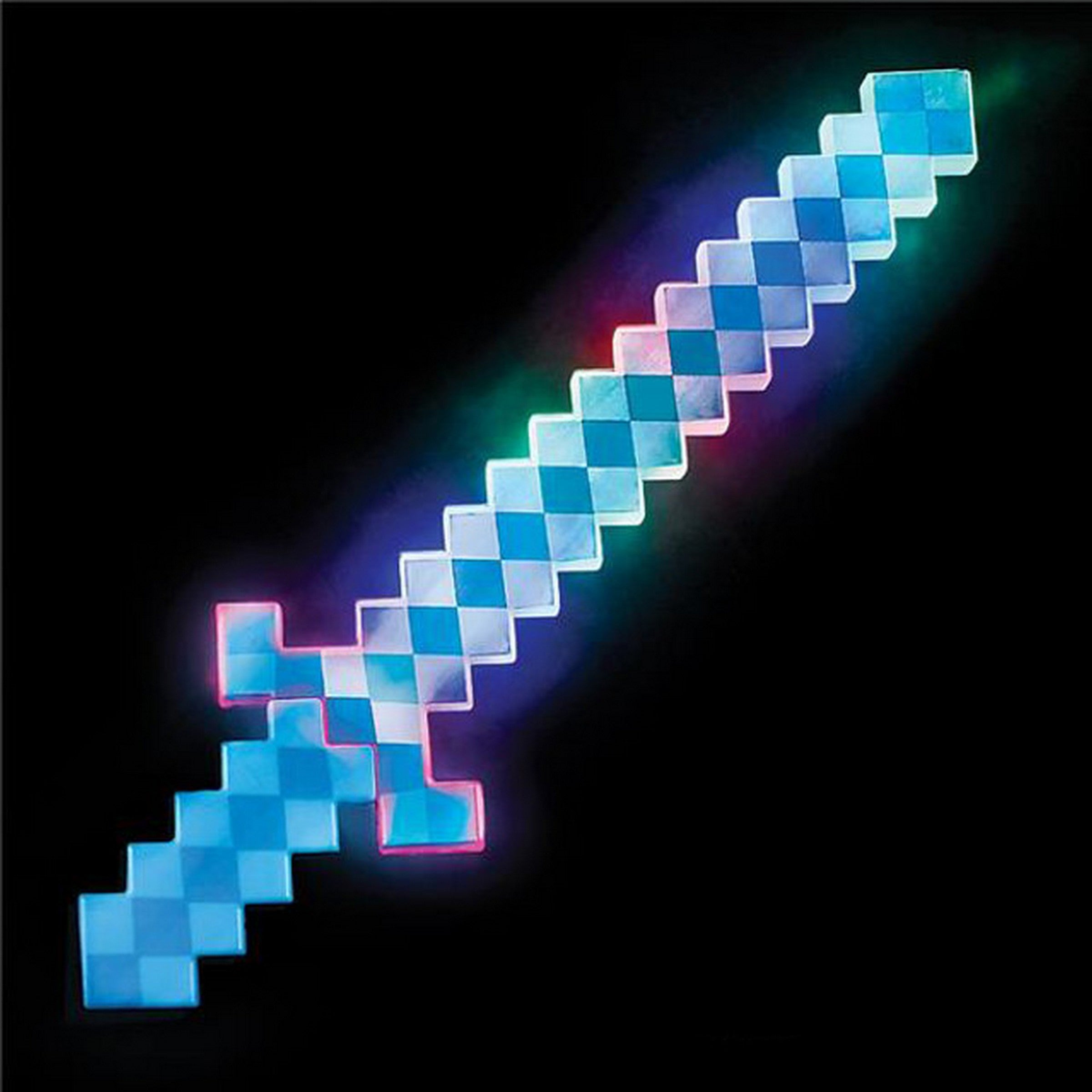 Light-up Blue Pixel Sword - Plastic 24in Age 3+