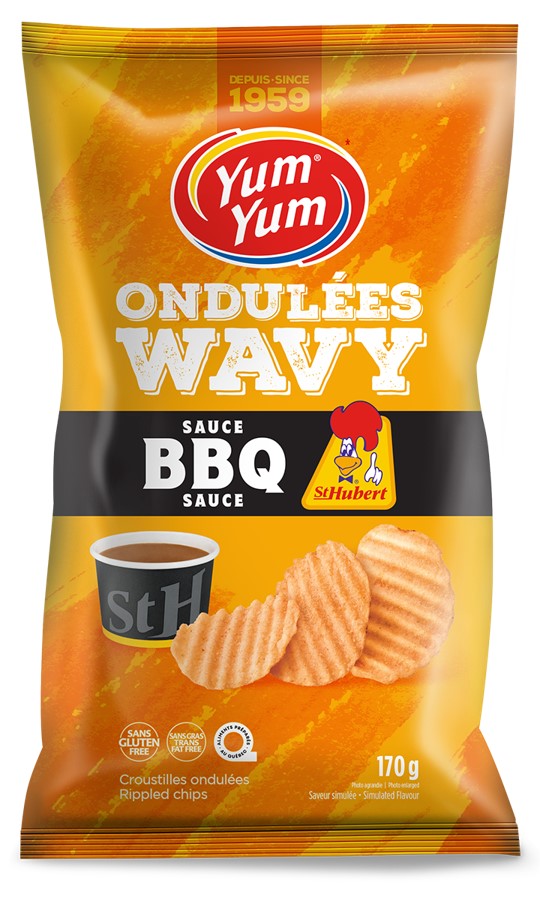 Yum Yum Wavy Chips - St-Hubert BBQ Sauce 170g