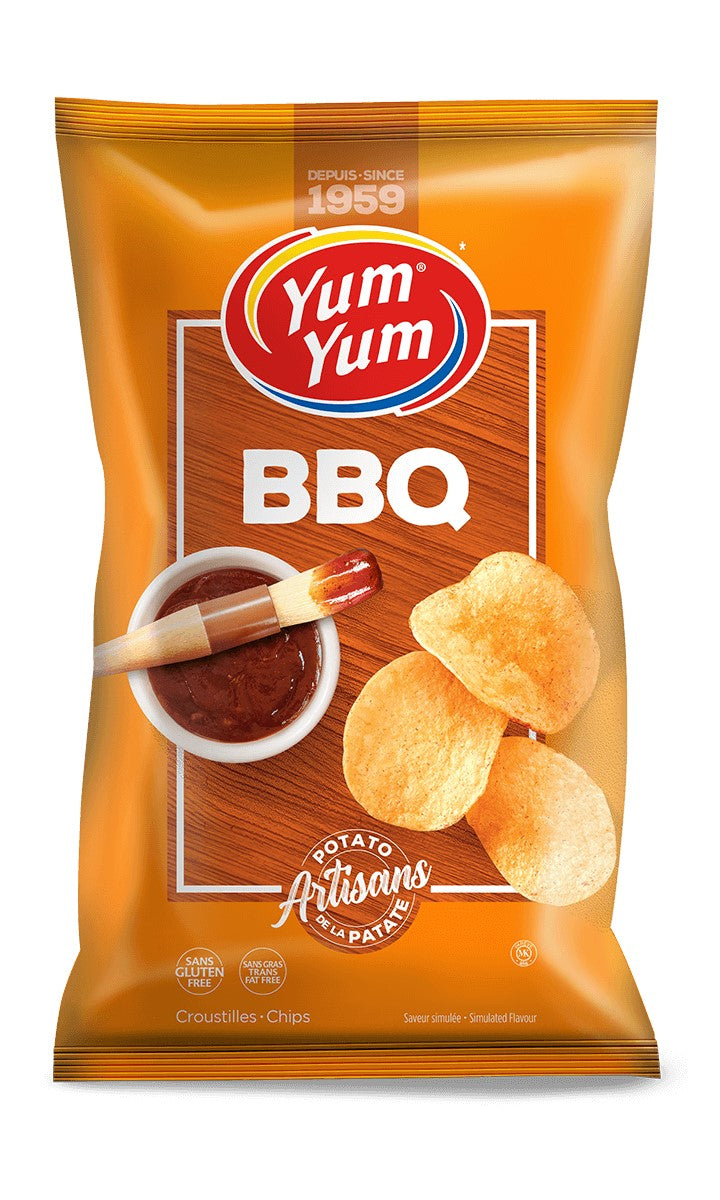 Yum Yum BBQ Potato Chips 200g