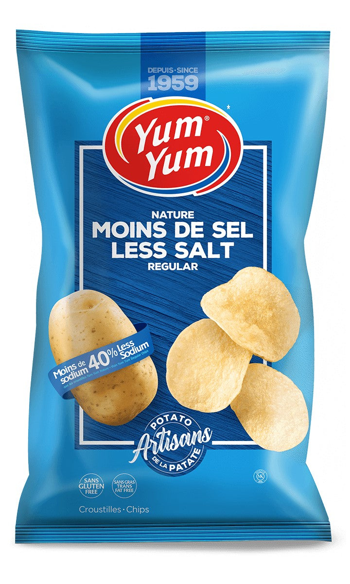 Yum Yum Regular Potato Chips - 40% Less Salt 200g