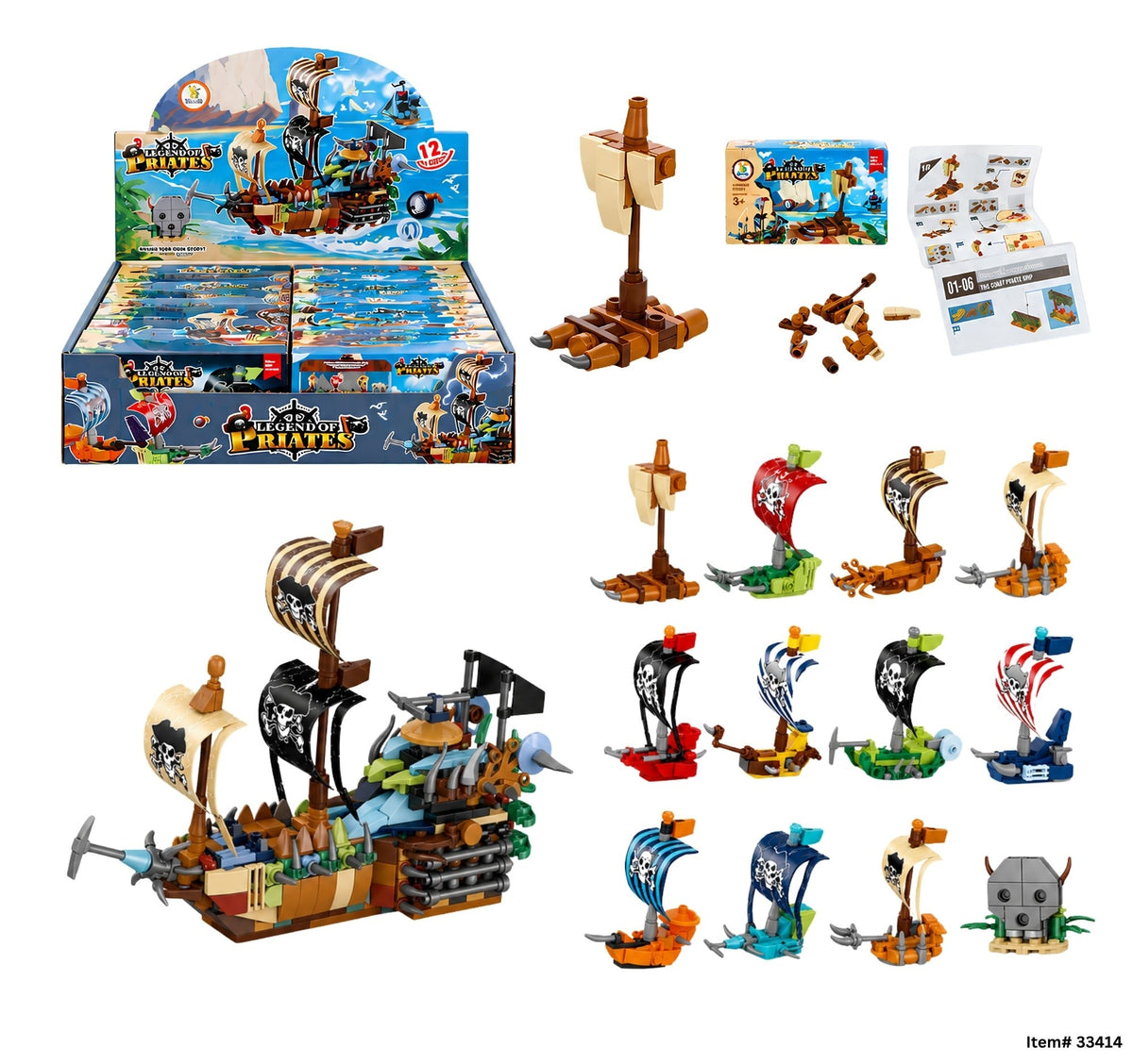 Blocs de construction bateau pirate