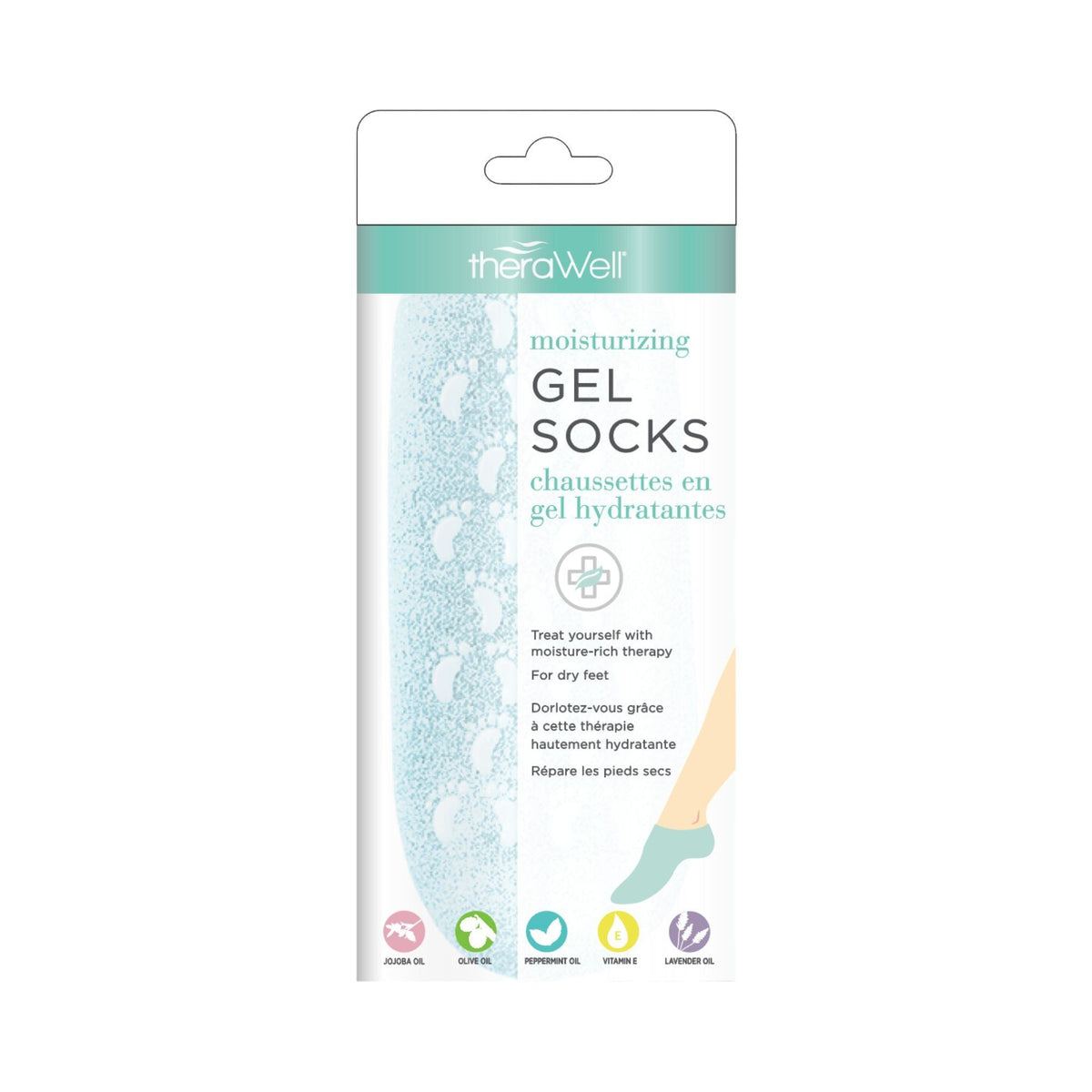 Danielle Creations Chaussettes hydratantes en gel menthe