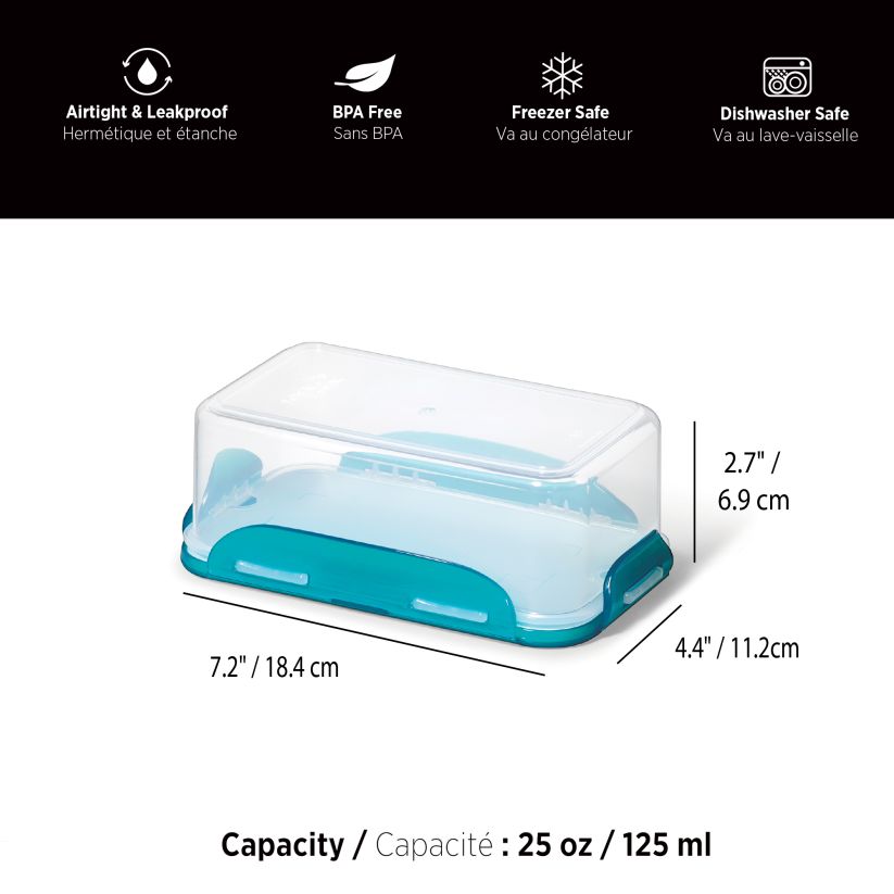 LocknLock Butter Container, 25oz/750ml
