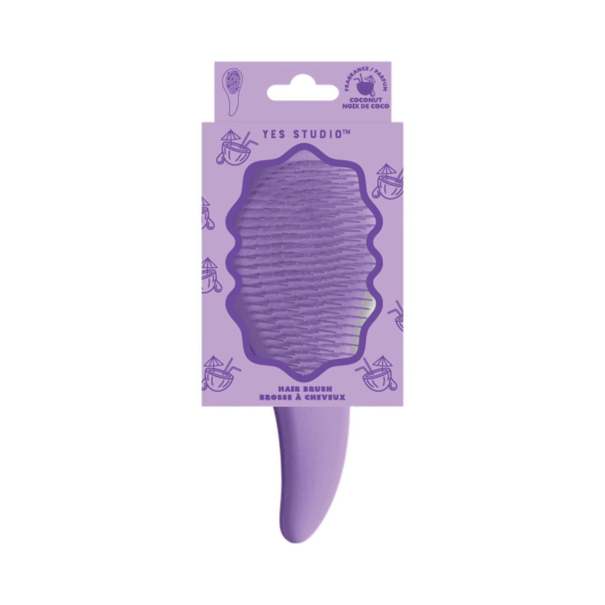 Yes Studio Mini brosse démêlante violette