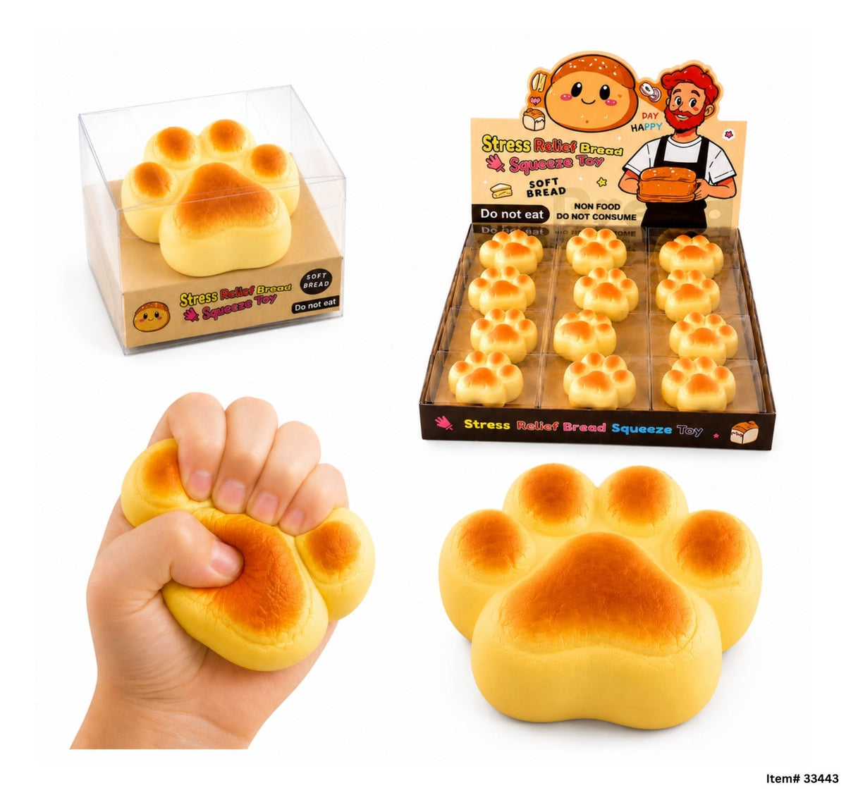 Patte de chat squishy à remontée lente