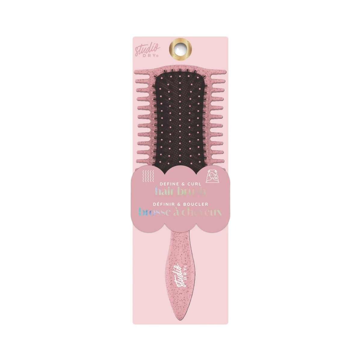 Studio Dry Brosse à cheveux Define & Curl mauve