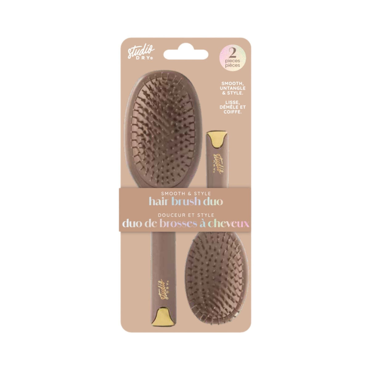 Studio Dry Duo de brosses à cheveux Smooth & Style