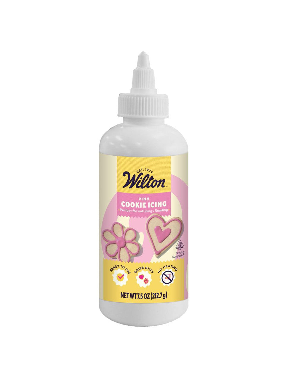 Wilton Glaçage à biscuits rose, 7,5oz (213g)