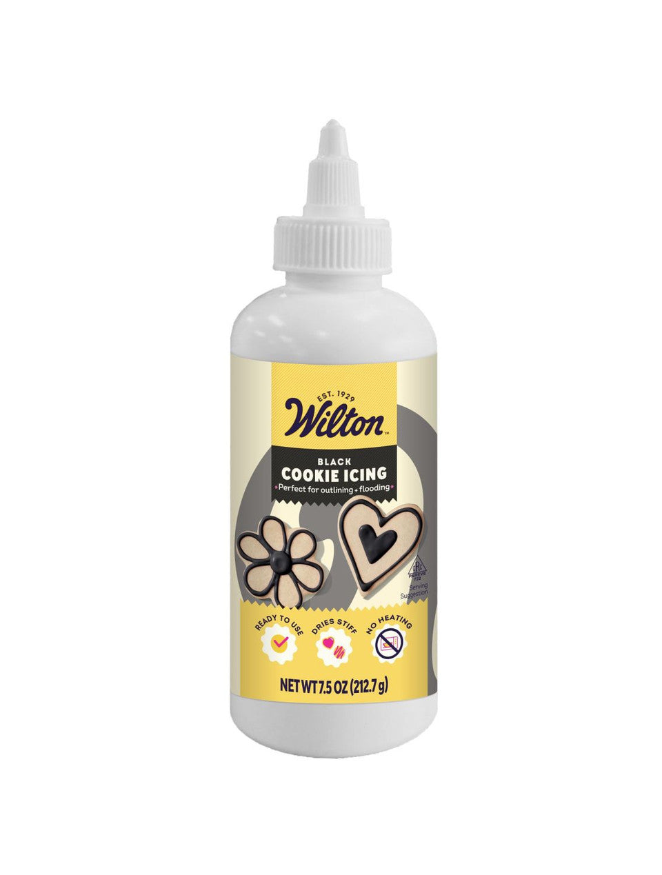 Wilton Glaçage à biscuits noir, 7,5oz (213g)