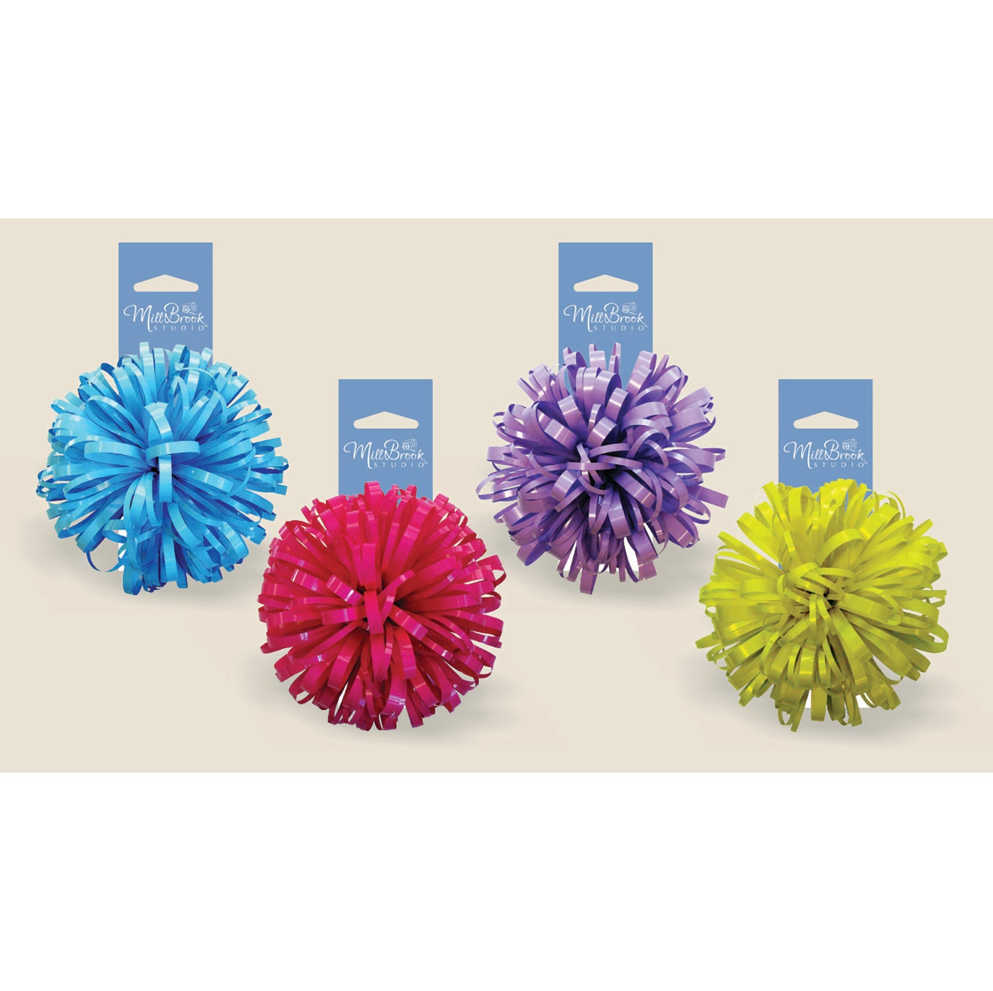 Mill Brook Slipt Pom Pom Bow