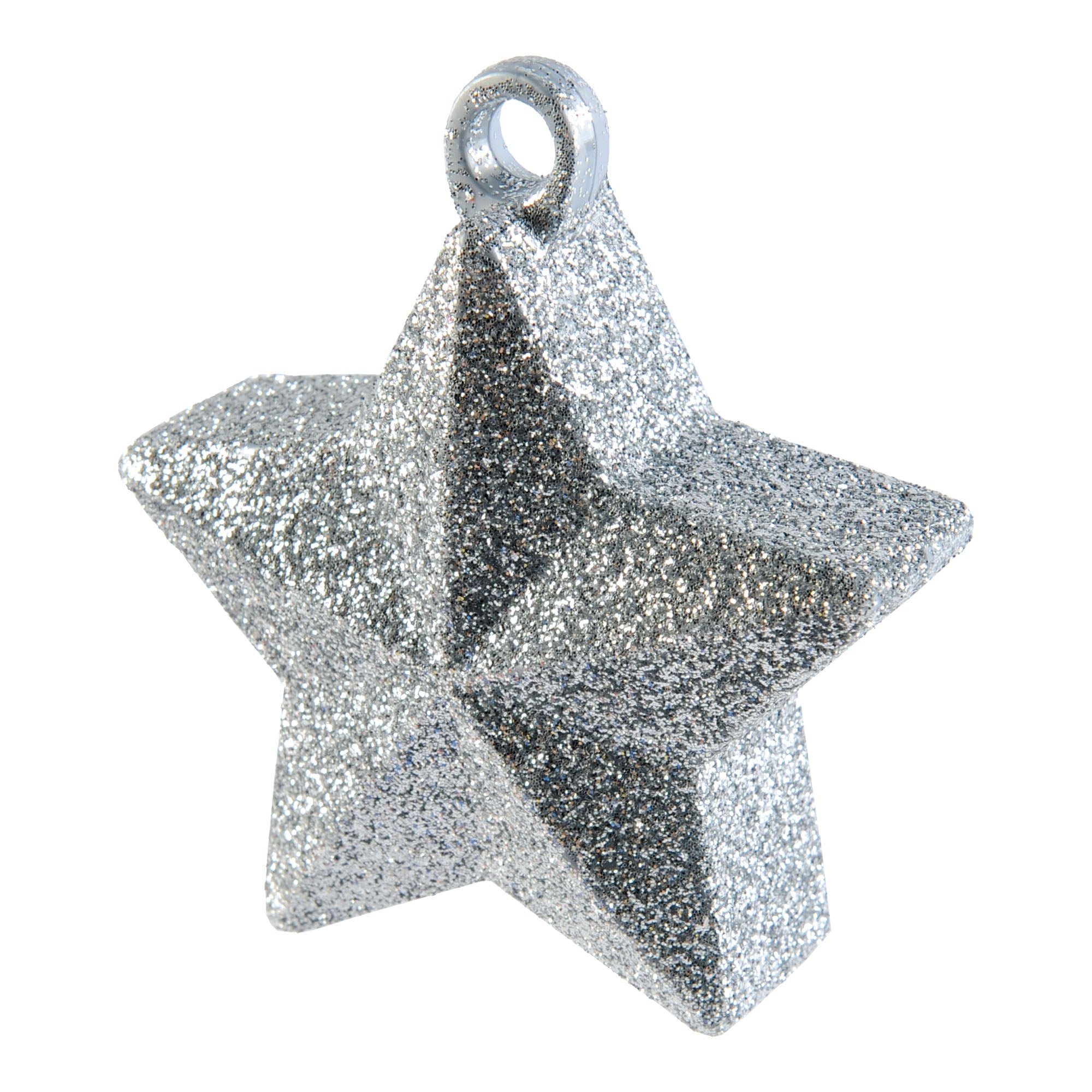 Star Balloon Weight  Glitter  Silver 