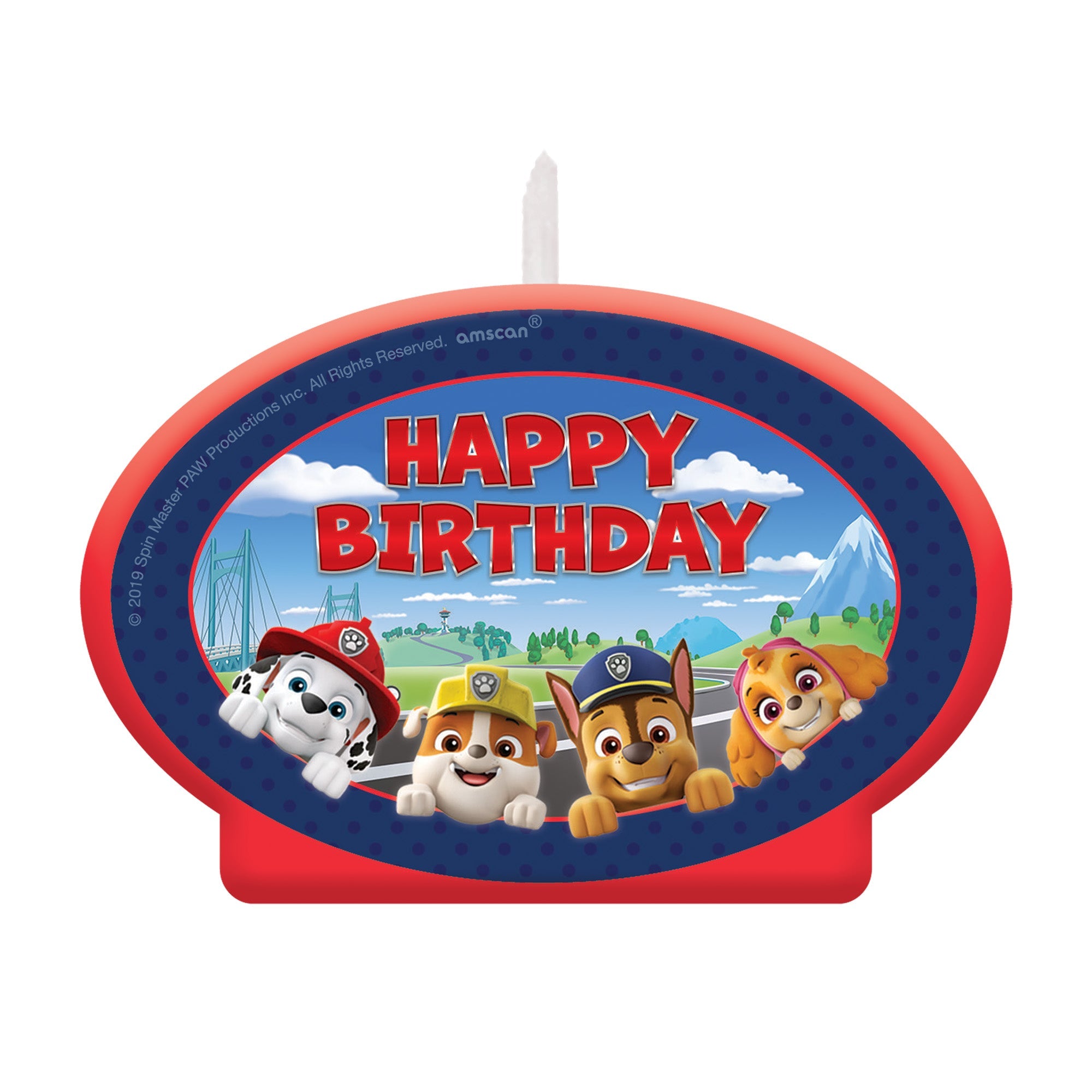 Paw Patrol Adventures Birthday Candle 4.5in
