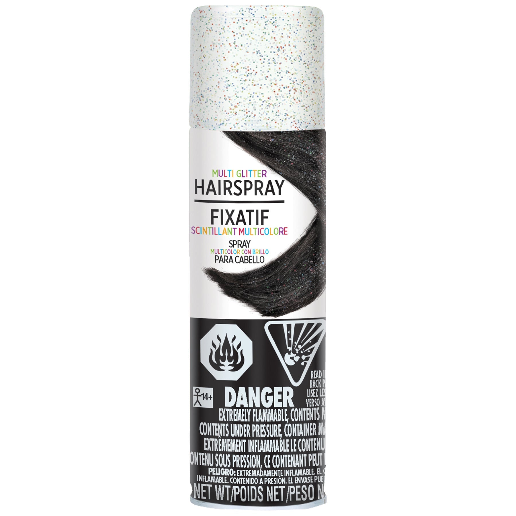 Multi-Coloured Glitter Hairspray