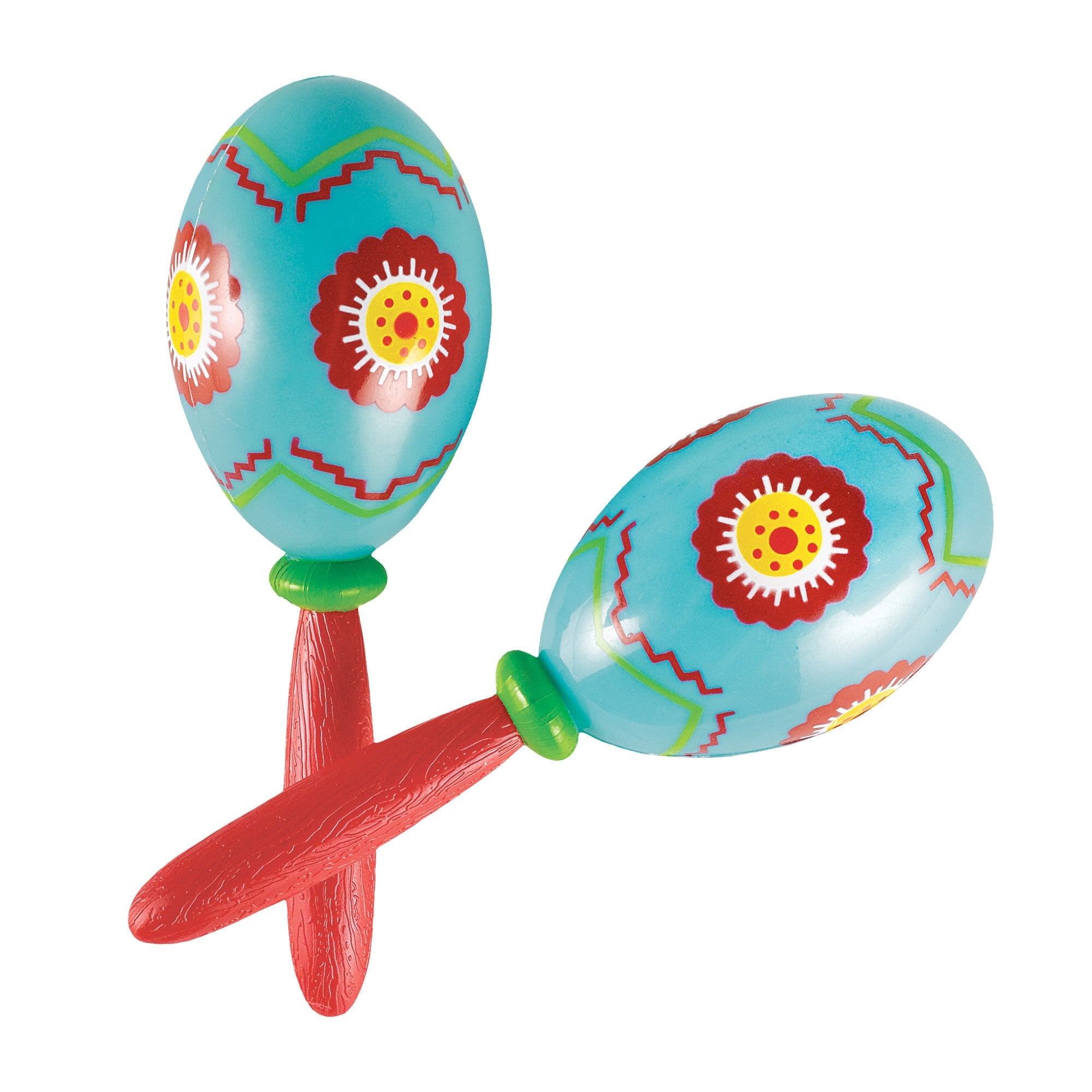 Let's Fiesta  2 Maracas  Plastic  7in