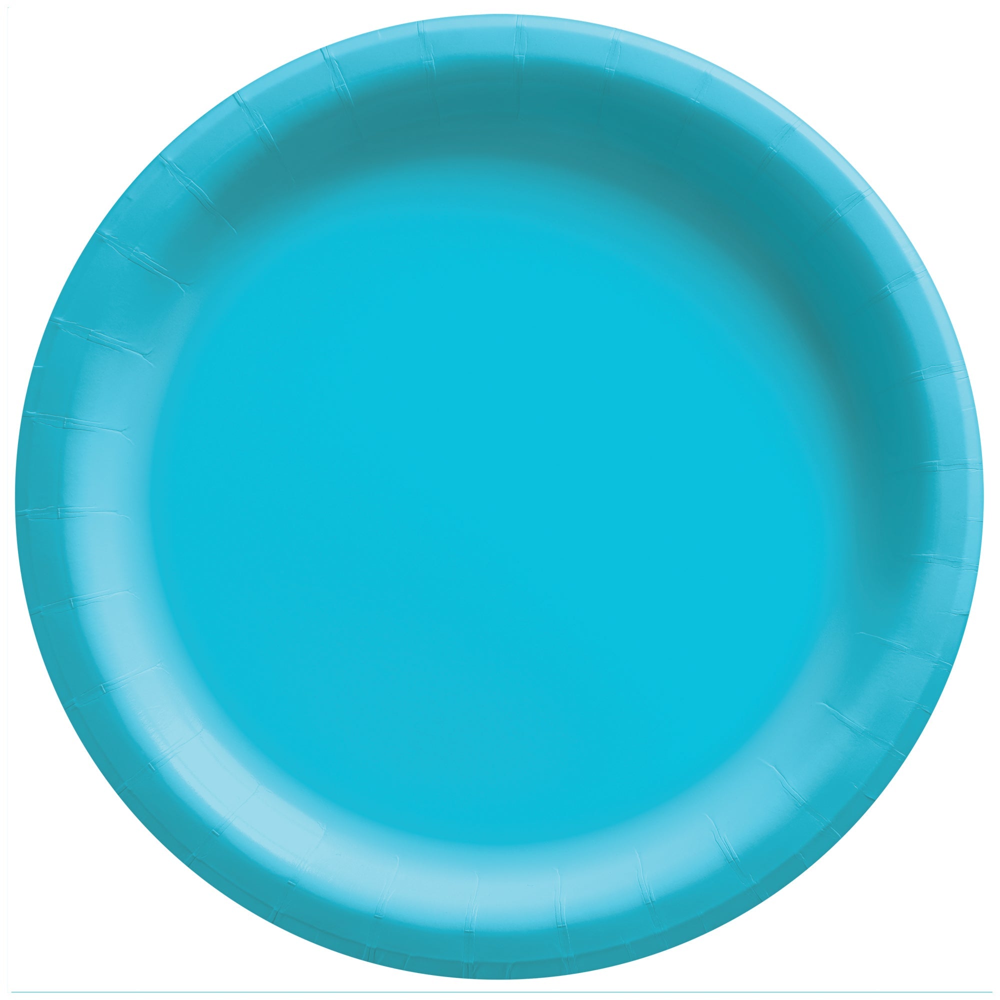 Round Paper Plates  Caribbean Blue  20 pcs  6.75in