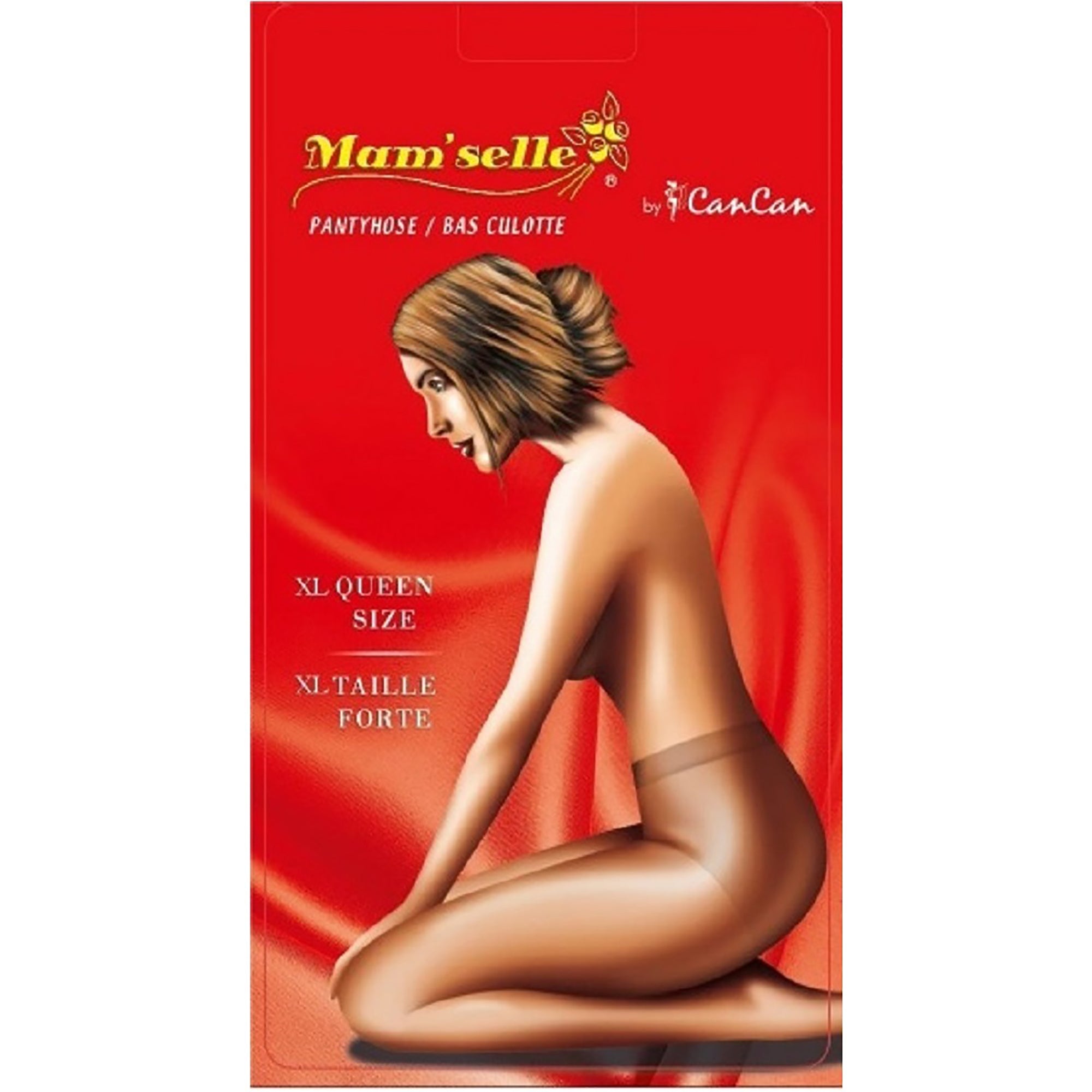 Mam'selle Panty Hose - Black 20 Denier - XL Queen Size (200-260lbs)