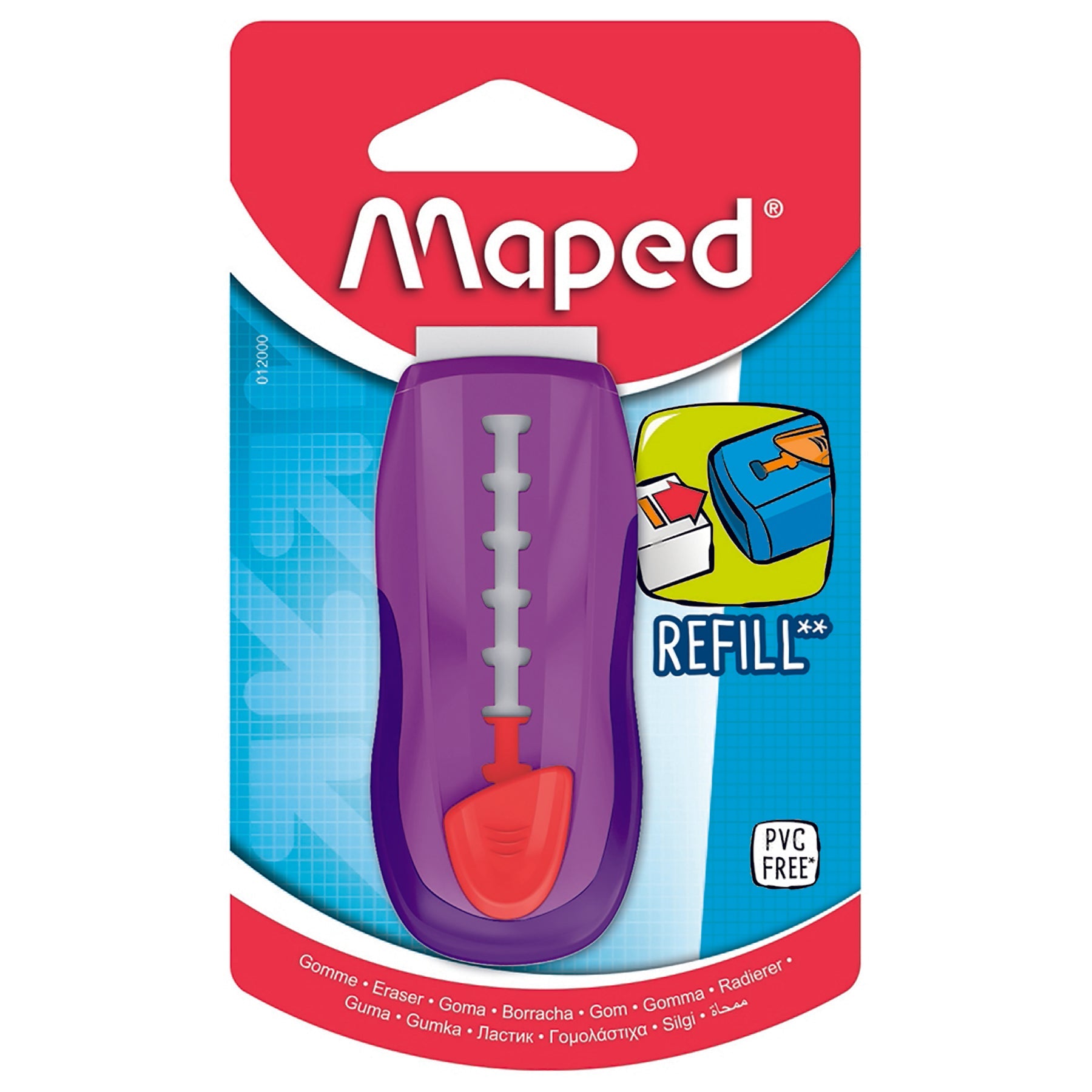 Maped Eraser Retractable 3in
