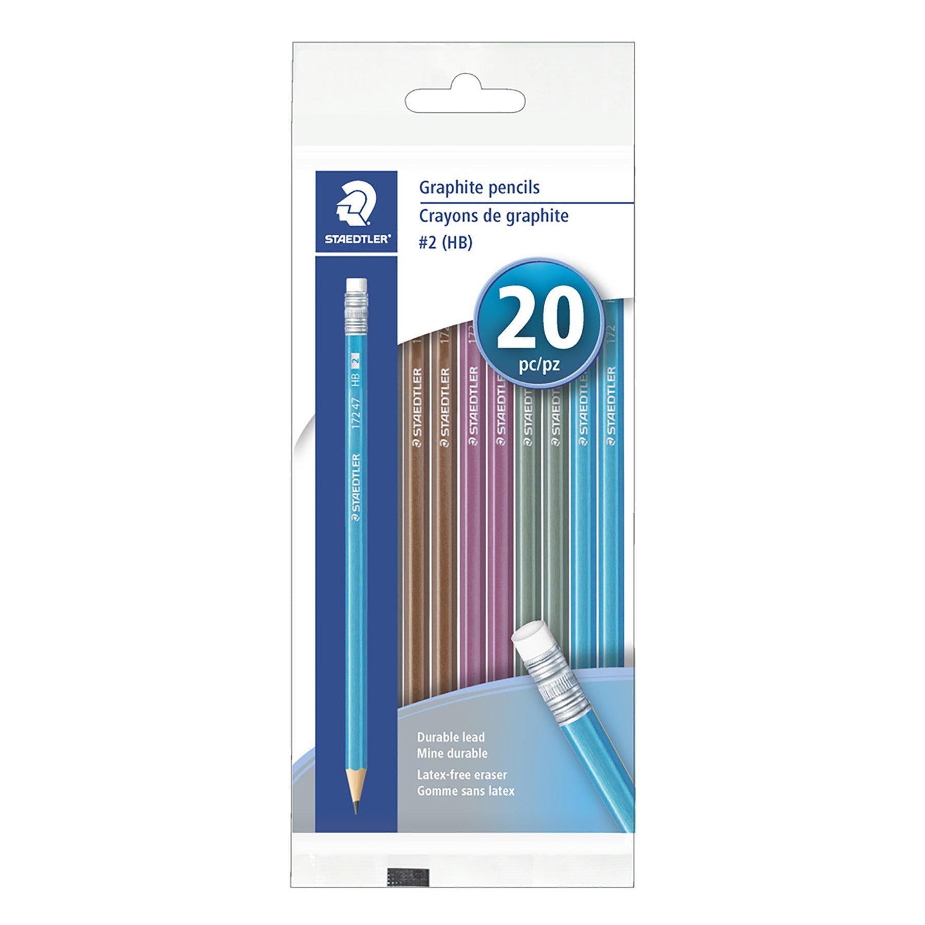 Staedtler 20 Graphite Pencils HB2 Metallic