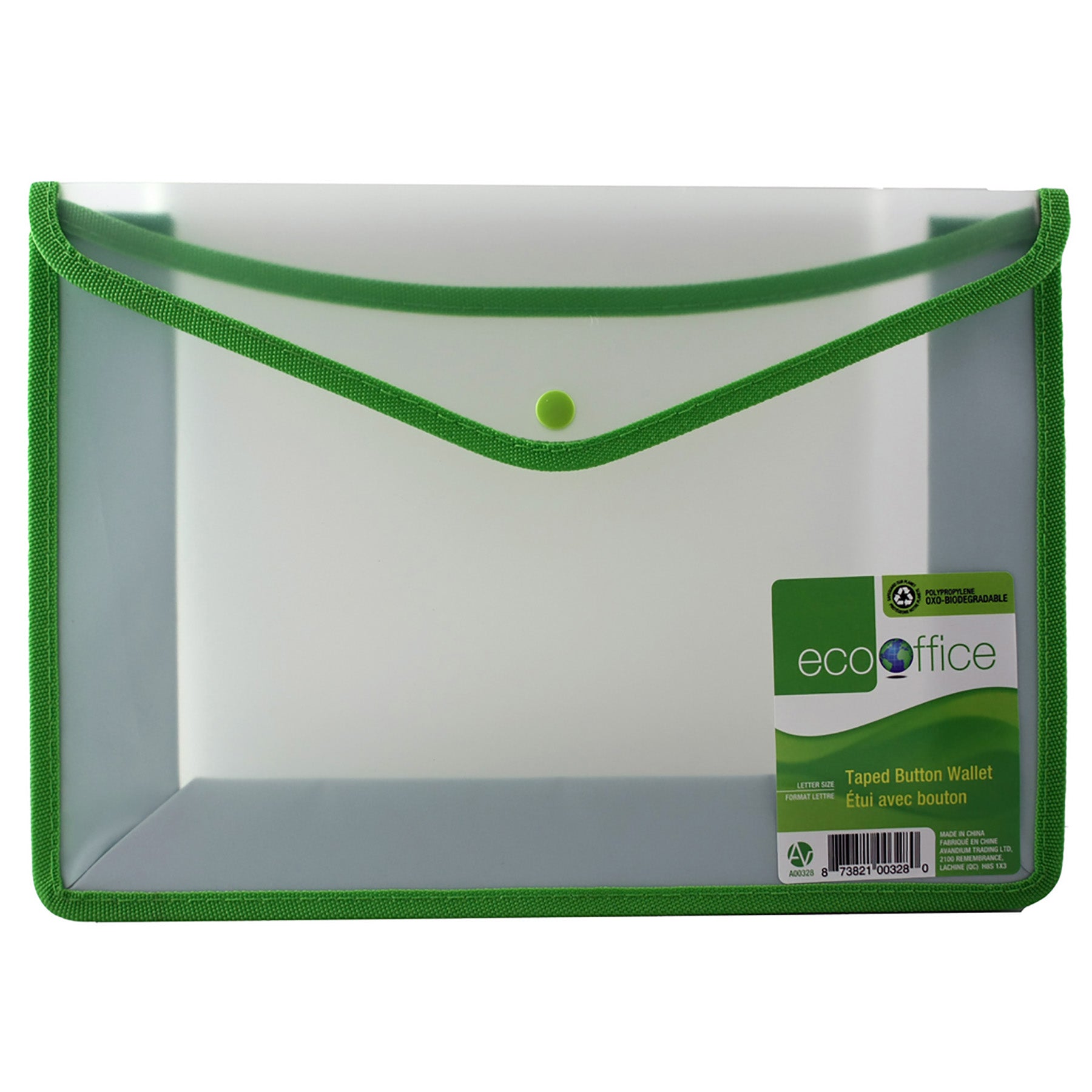 EcoOffice Document Wallet Plastic High Capacity 13.25x10x3.5in