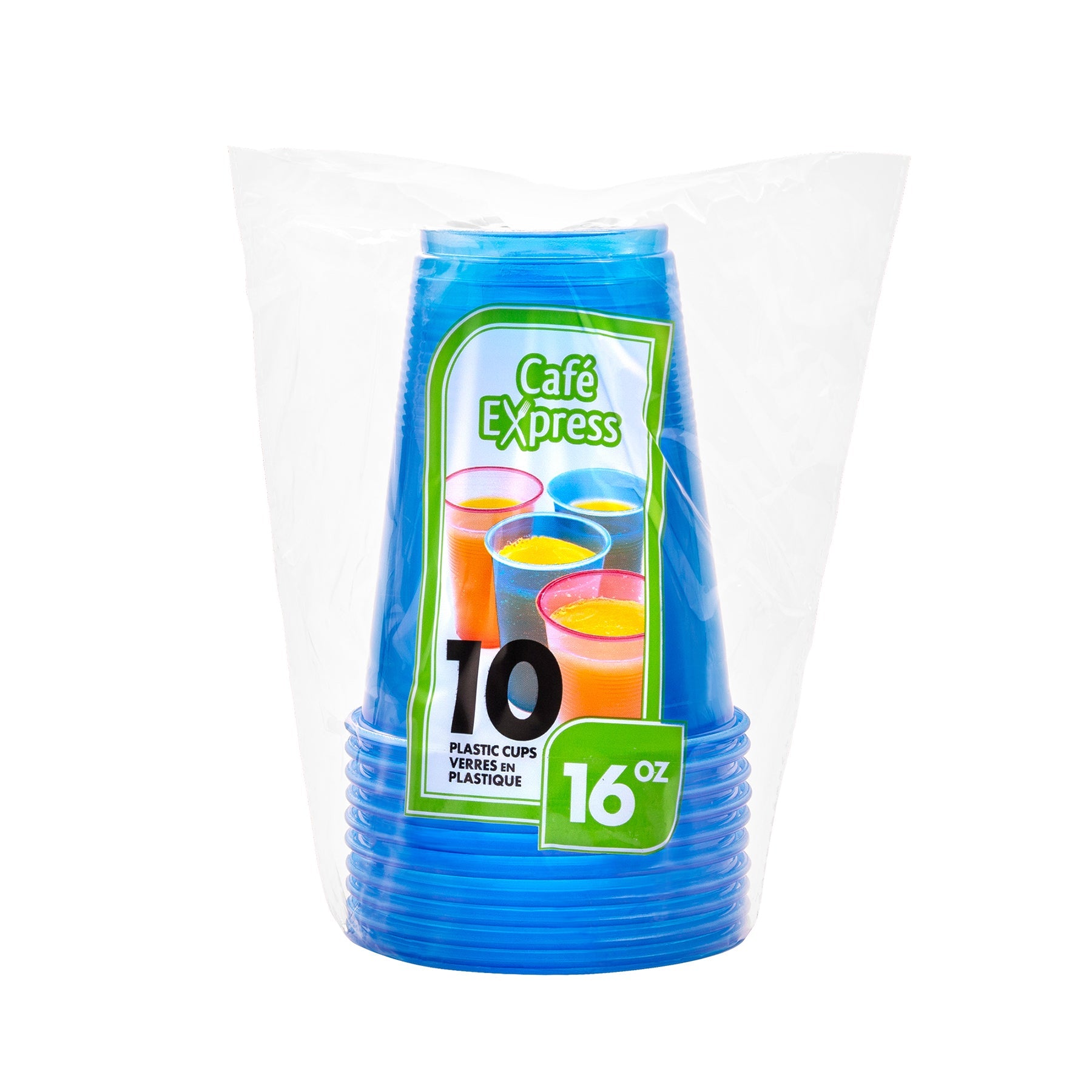 Café Express 10 Cups  Plastic 16oz
