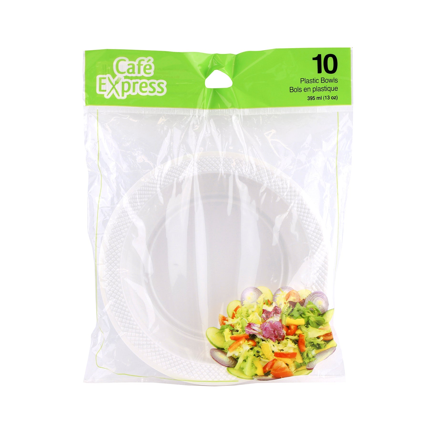 Café Express 10 Bowls White Plastic 13oz
